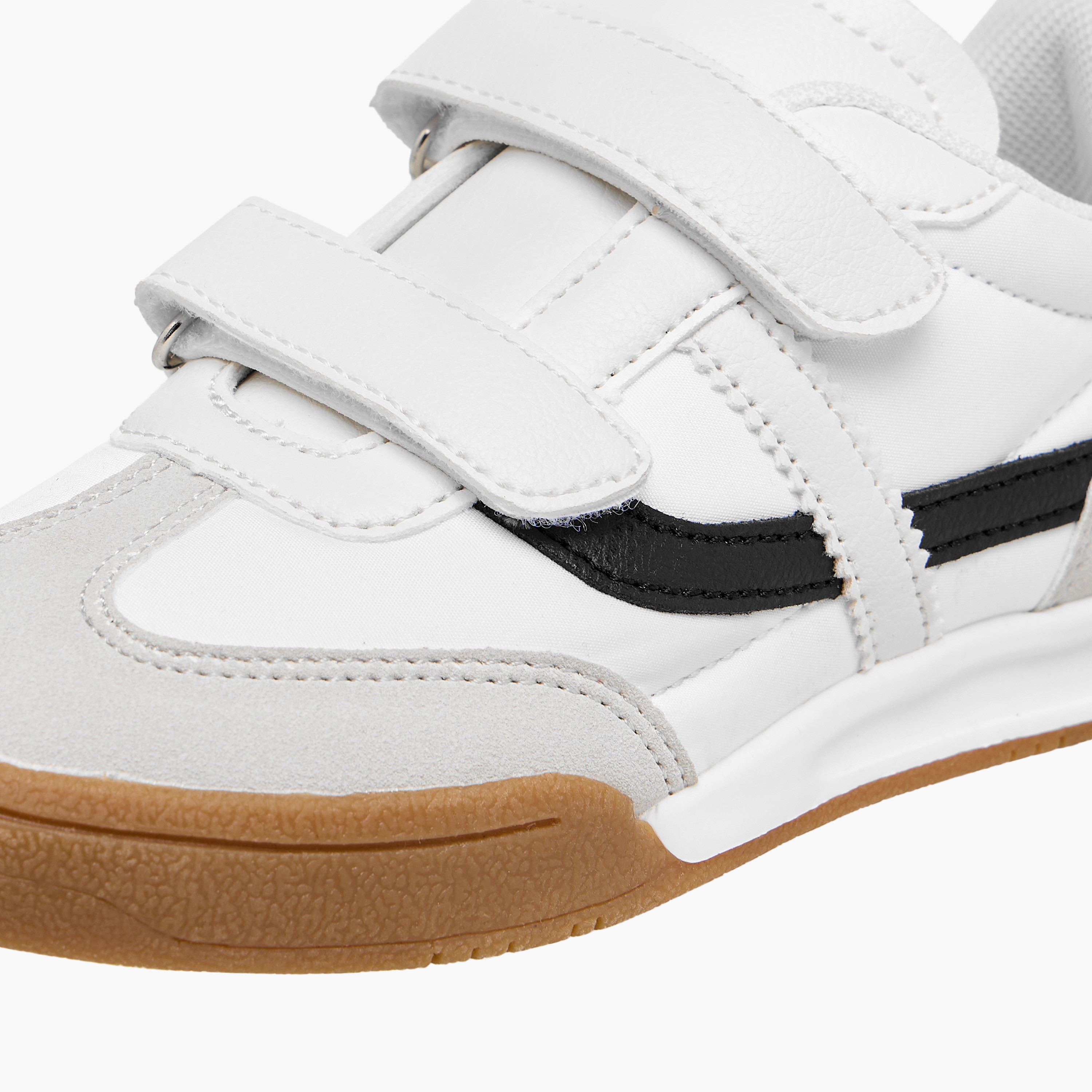 LBL by Shoexpress Panelled Sneakers with Hook and Loop Closure-boys-shoes-schoolshoes-image-5