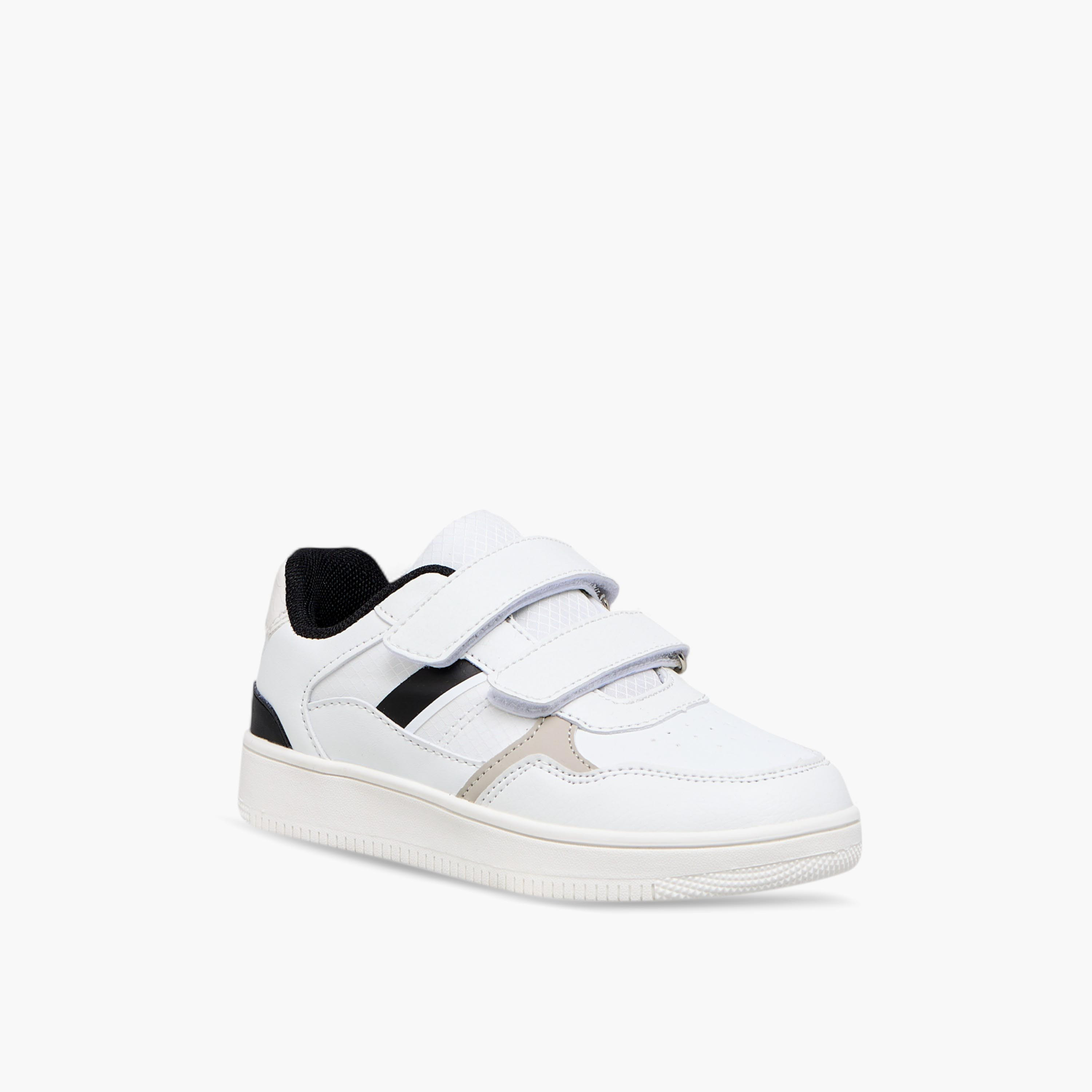 LBL by Shoexpress Panelled Sneakers with Hook and Loop Closure-boys-shoes-sneakers-image-2