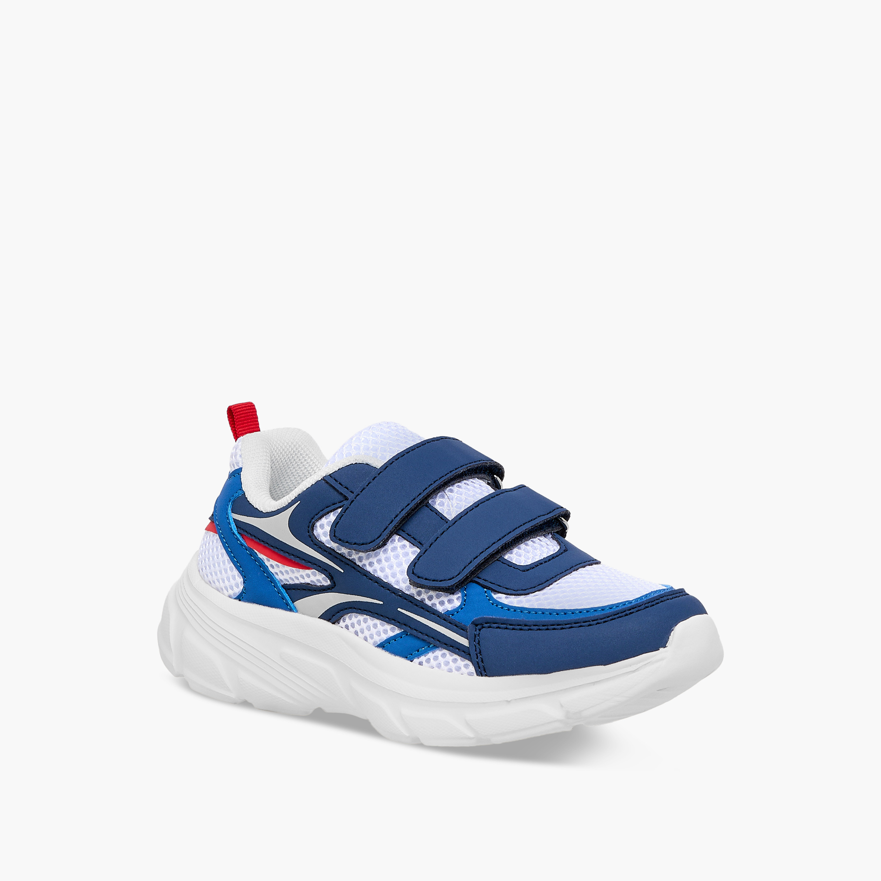 LBL by Shoexpress Panelled Sneakers with Hook and Loop Closure-boys-shoes-sneakers-image-2