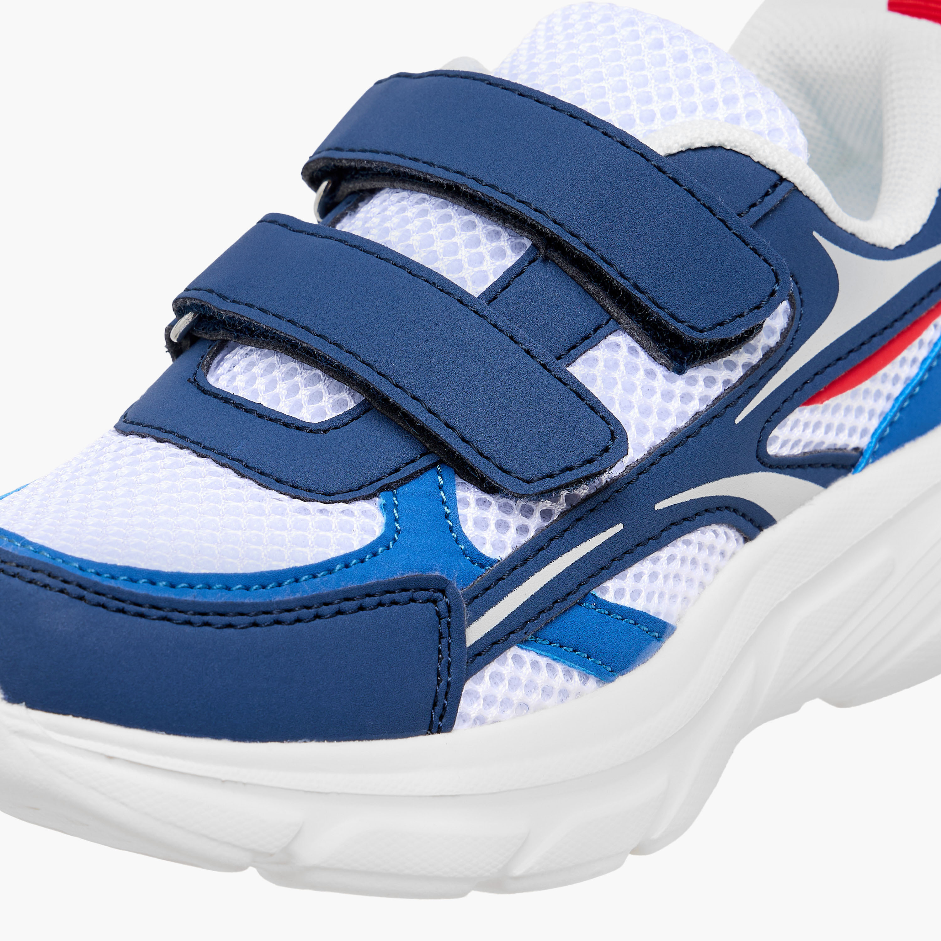 LBL by Shoexpress Panelled Sneakers with Hook and Loop Closure-boys-shoes-sneakers-image-4