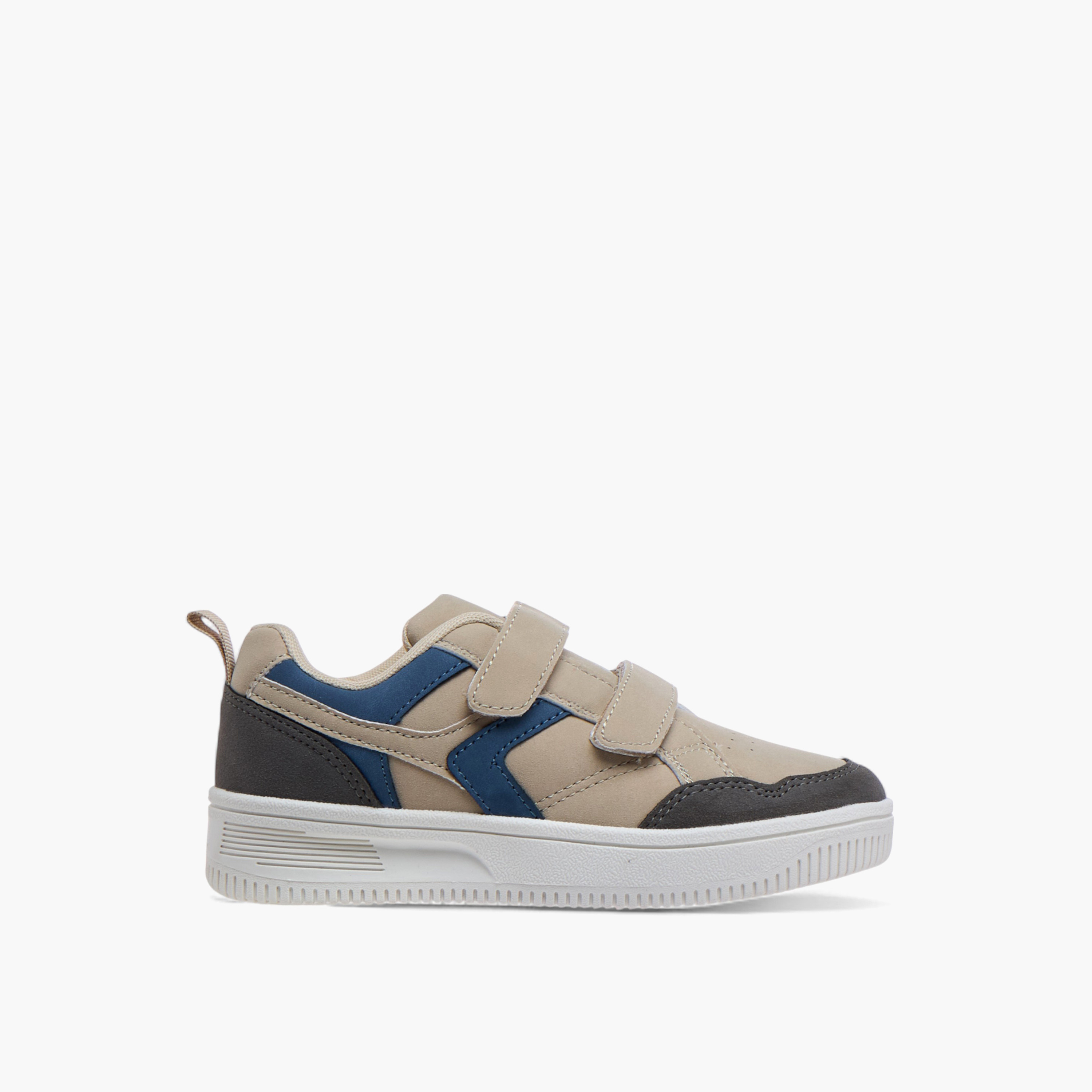 LBL by Shoexpress Panelled Sneakers with Hook and Loop Closure-boys-shoes-sneakers-image-3