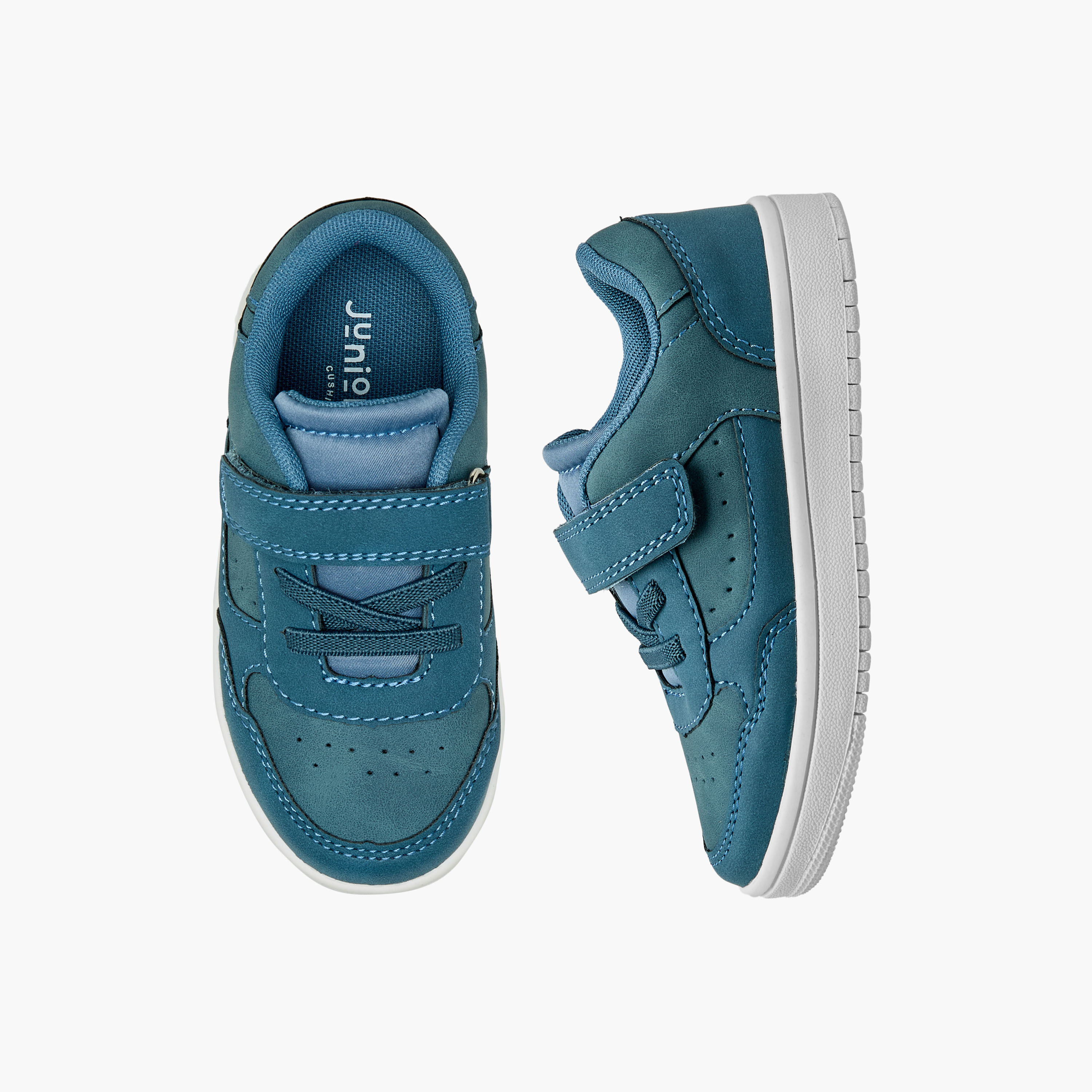 حذاء سنيكرز طول الكاحل بشريط إغلاق لاصق للأولاد من جونيورز-boys-shoes-sneakers-image-1