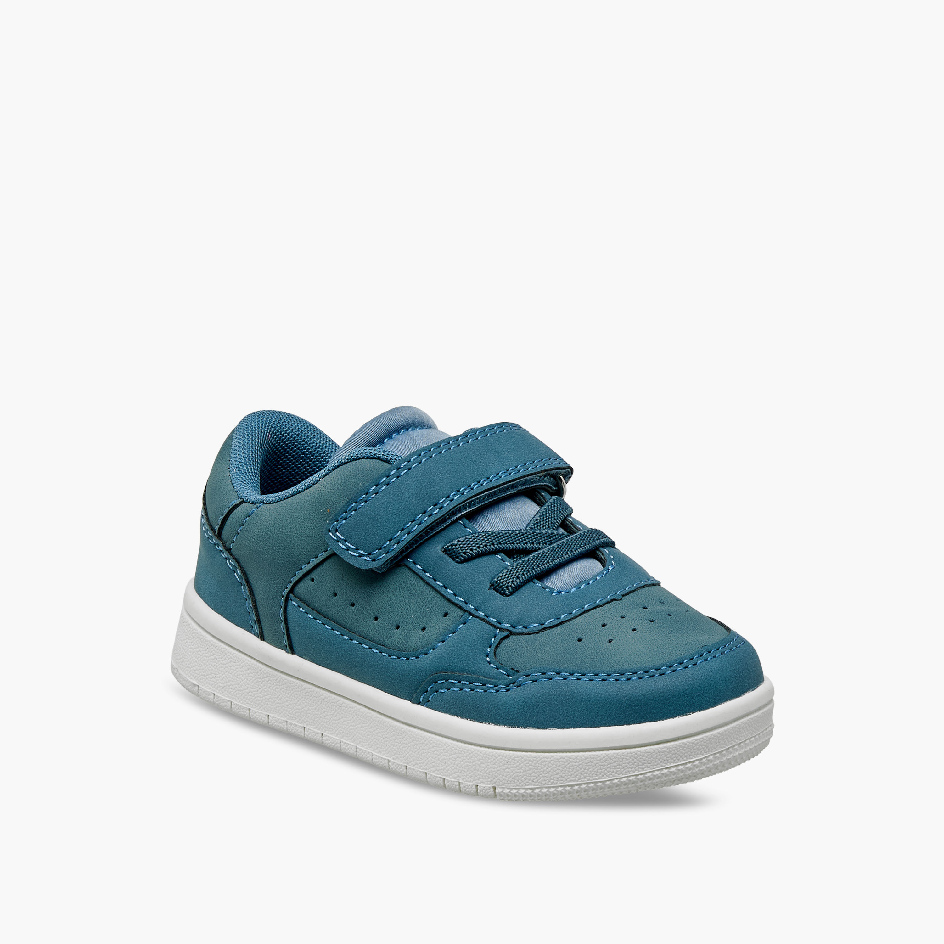 حذاء سنيكرز طول الكاحل بشريط إغلاق لاصق للأولاد من جونيورز-boys-shoes-sneakers-image-2