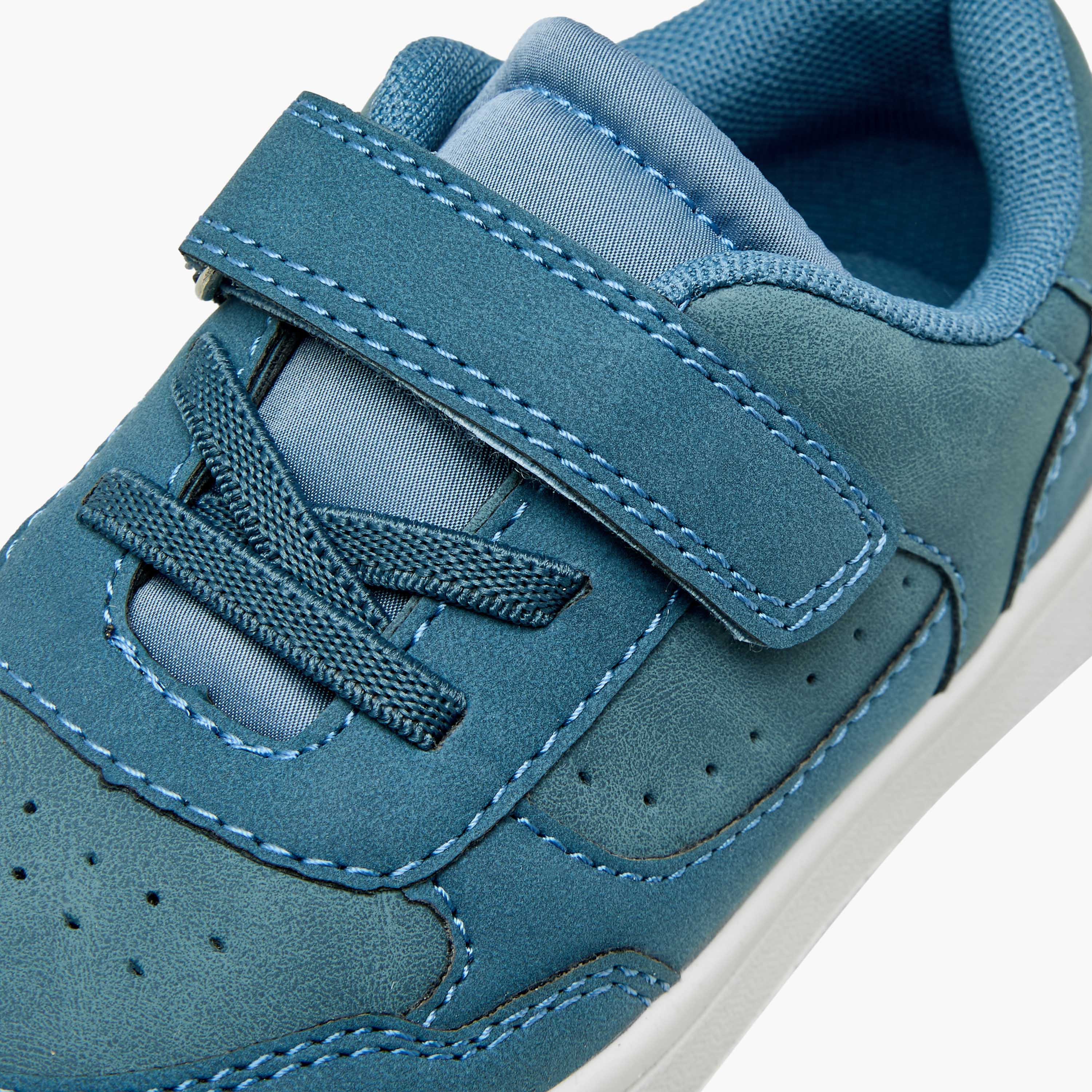 حذاء سنيكرز طول الكاحل بشريط إغلاق لاصق للأولاد من جونيورز-boys-shoes-sneakers-image-4