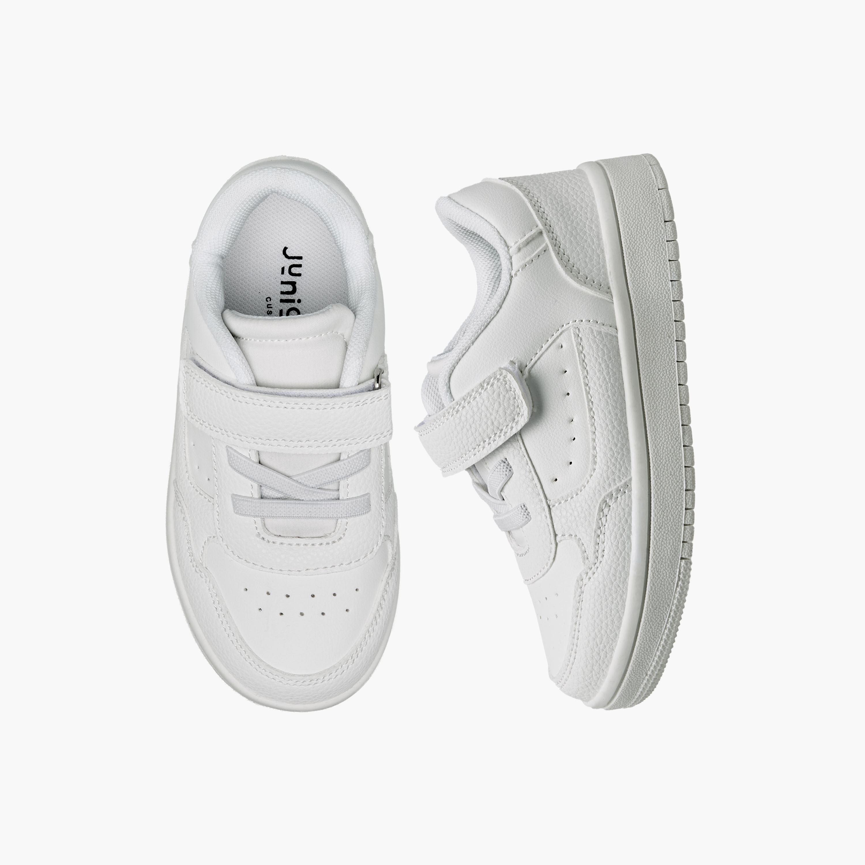 حذاء سنيكرز طول الكاحل بشريط إغلاق لاصق للأولاد من جونيورز-boys-shoes-sneakers-image-1