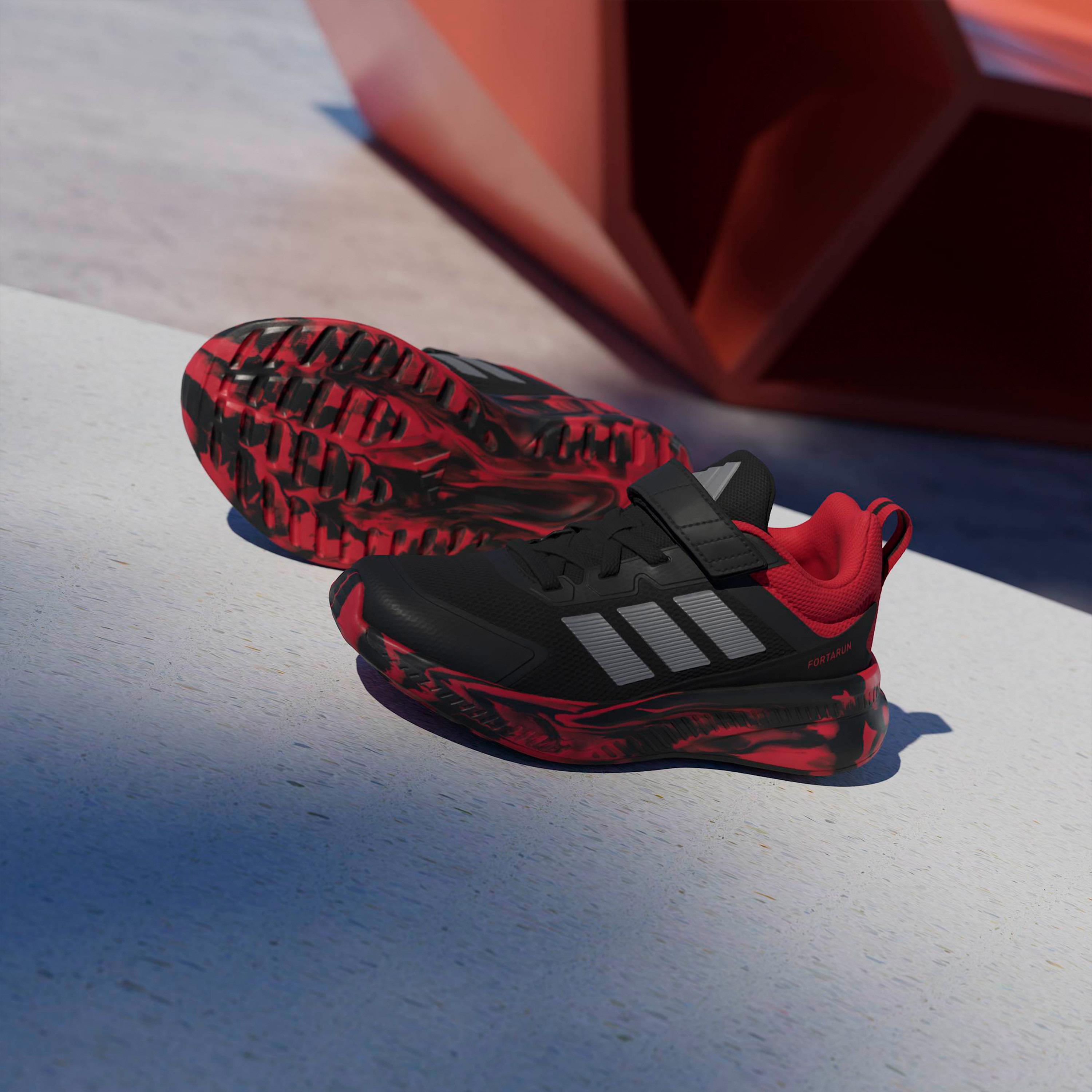 Adidas Boys Fortarun 4.0 EL Hook & Loop Ankle Sneakers-boys-shoes-sneakers-image-9