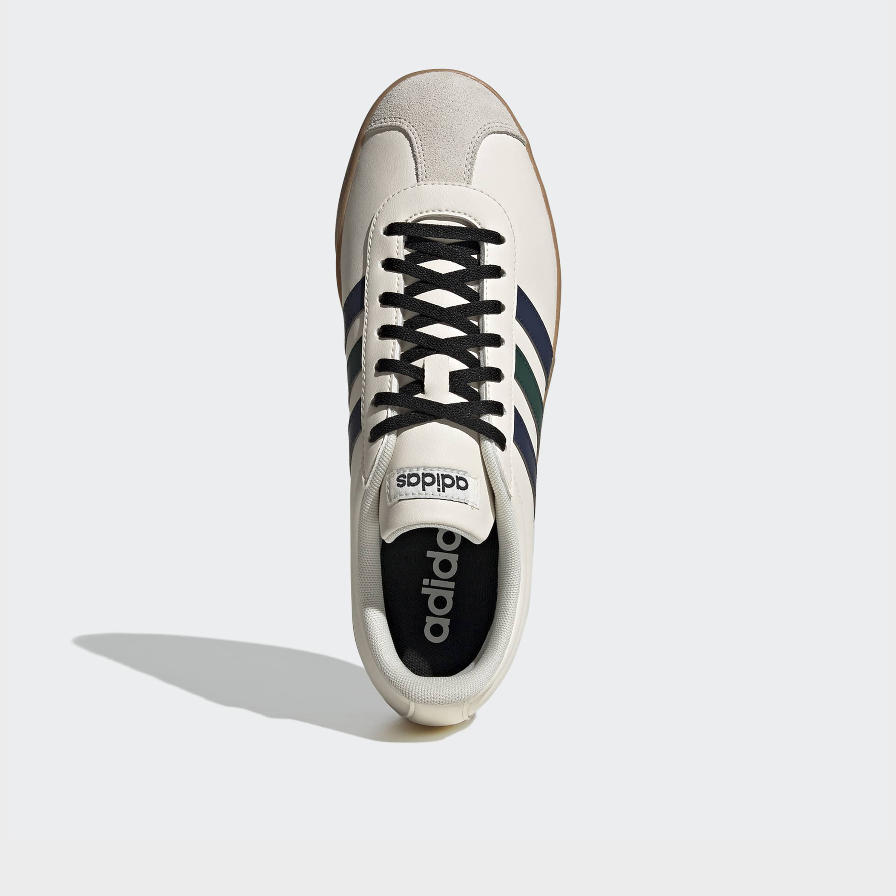 Adidas Men VL Court Base Striped Lace-Up Ankle Sneakers-sports-men-shoes-image-3