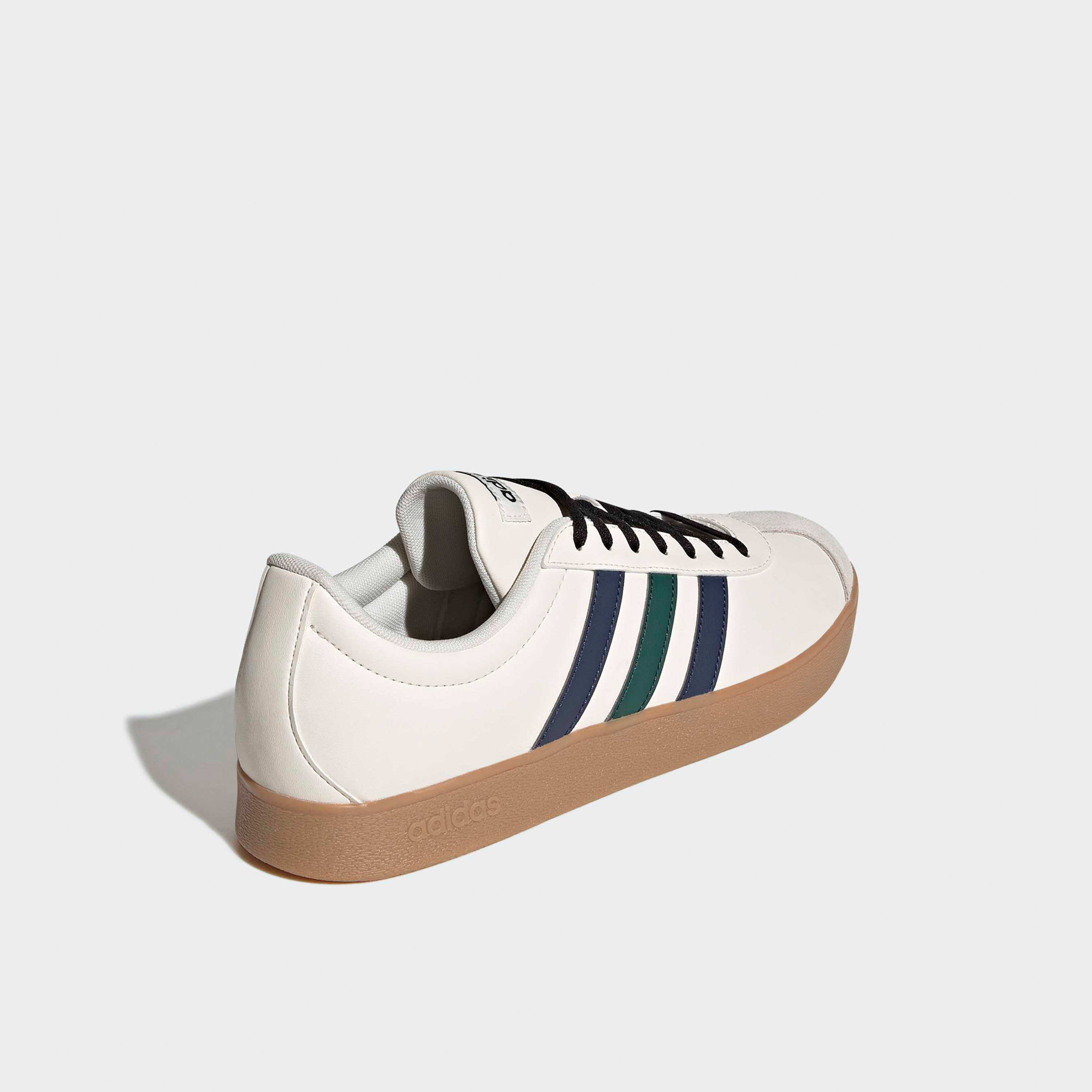 Adidas Men VL Court Base Striped Lace-Up Ankle Sneakers-sports-men-shoes-image-7