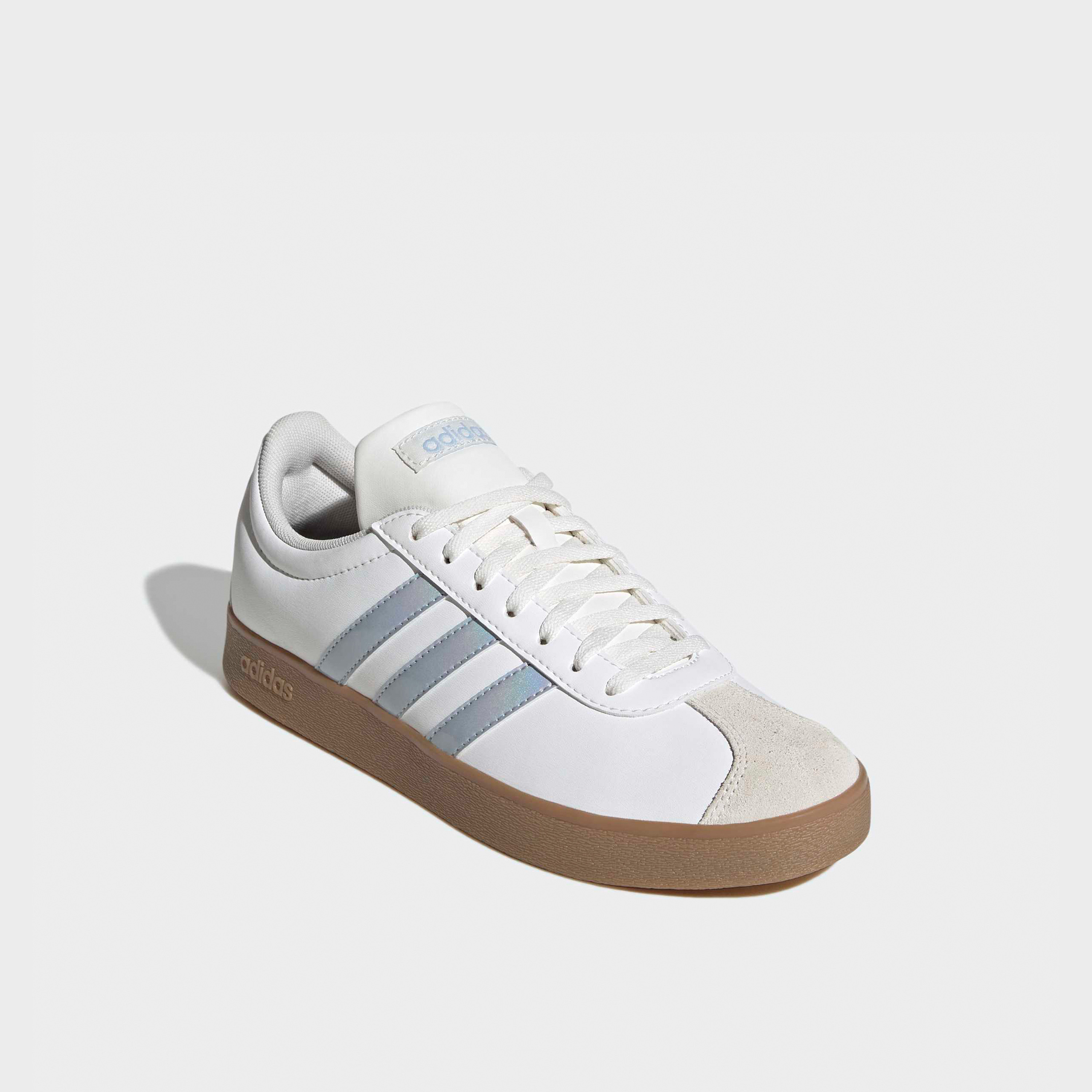 Adidas Women VL Court Base Lace-Up Ankle Sneakers-women-shoes-sneakers-image-1
