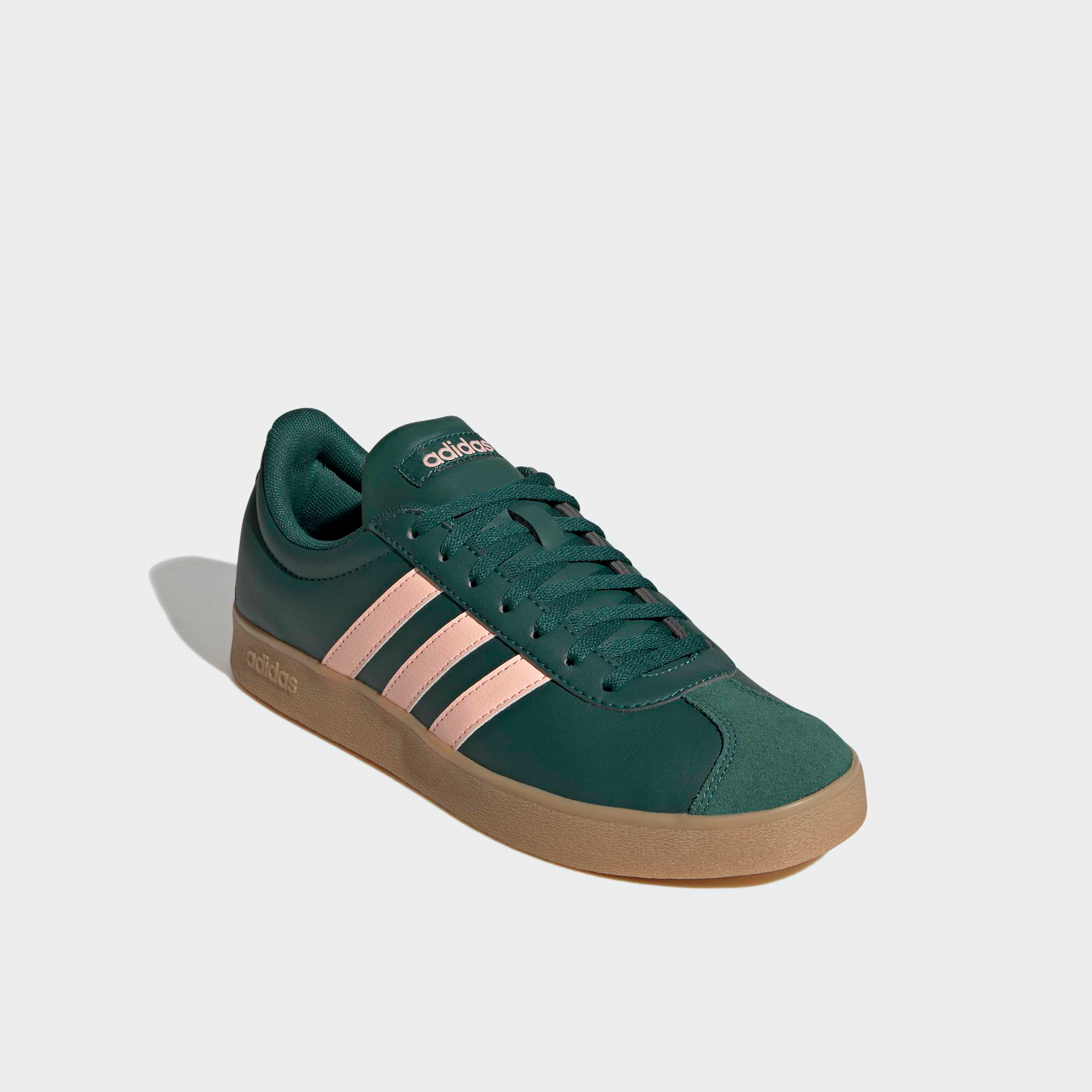 Adidas Women VL Court Base Lace-Up Ankle Sneakers-sports-women-shoes-image-1