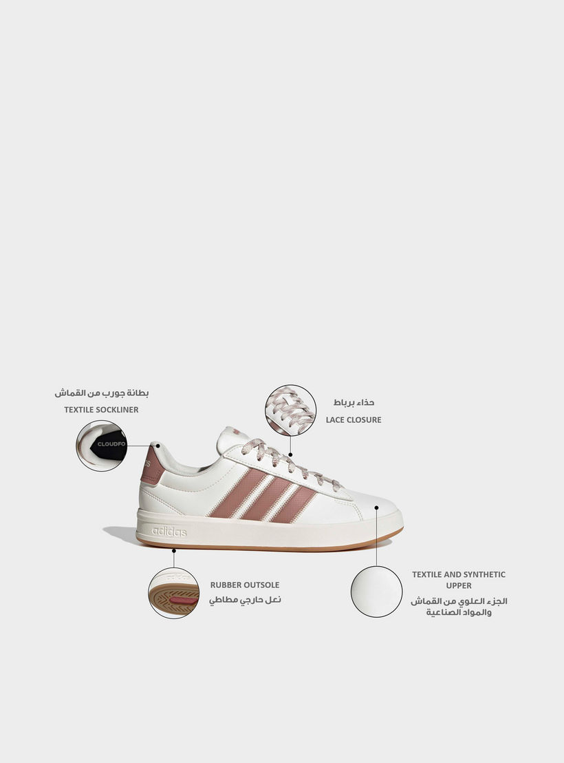Adidas Women Grand Court 3.0 Lace-Up Ankle Sneakers-women-shoes-sneakers-image-2