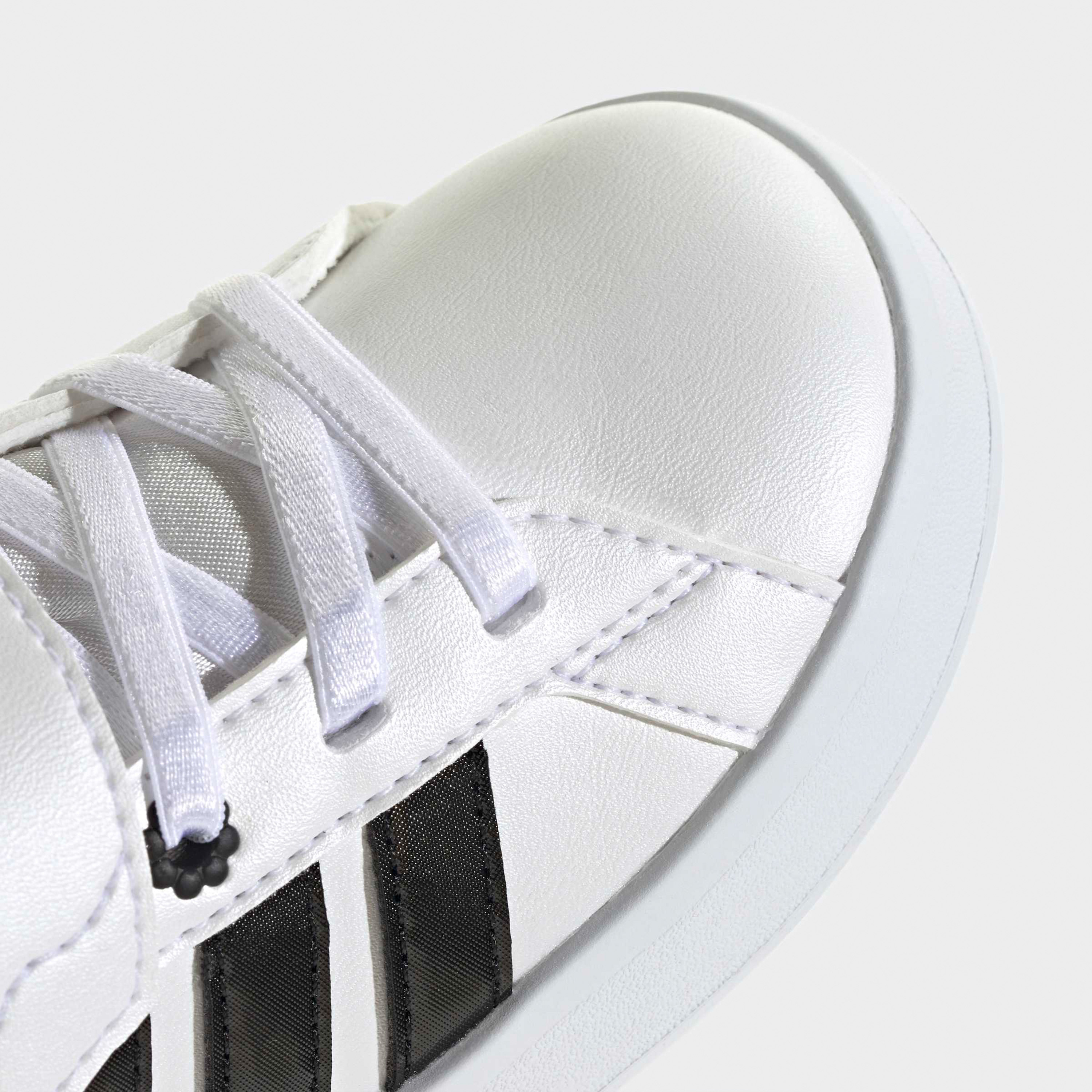 Adidas Girls Grand Court 3.0 EL Hook & Loop Ankle Sneakers-baby-girls-shoes-closedshoes-image-6