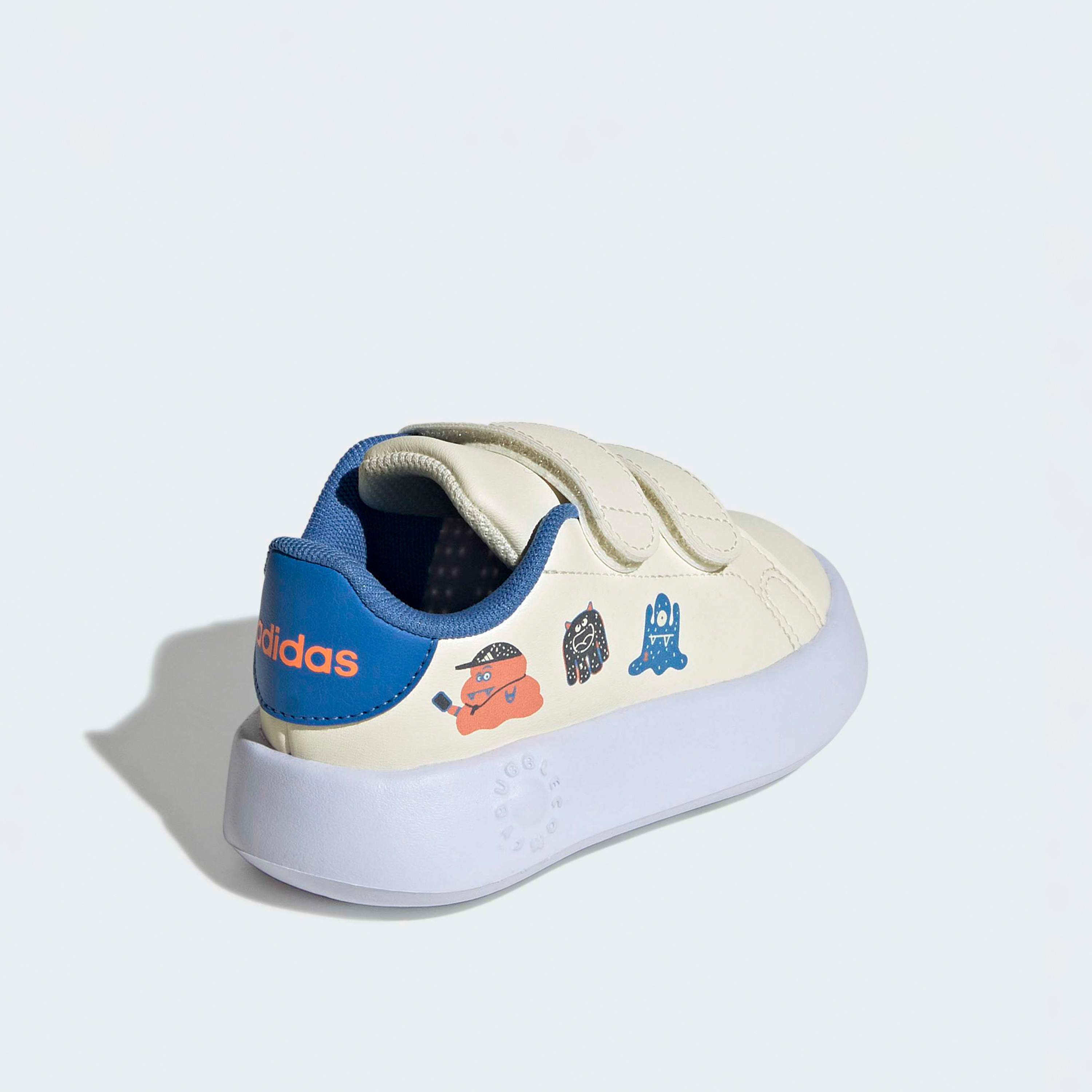 Adidas Advantage CF Sneakers with Hook & Loop, Monster Print-baby-girls-shoes-closedshoes-image-5