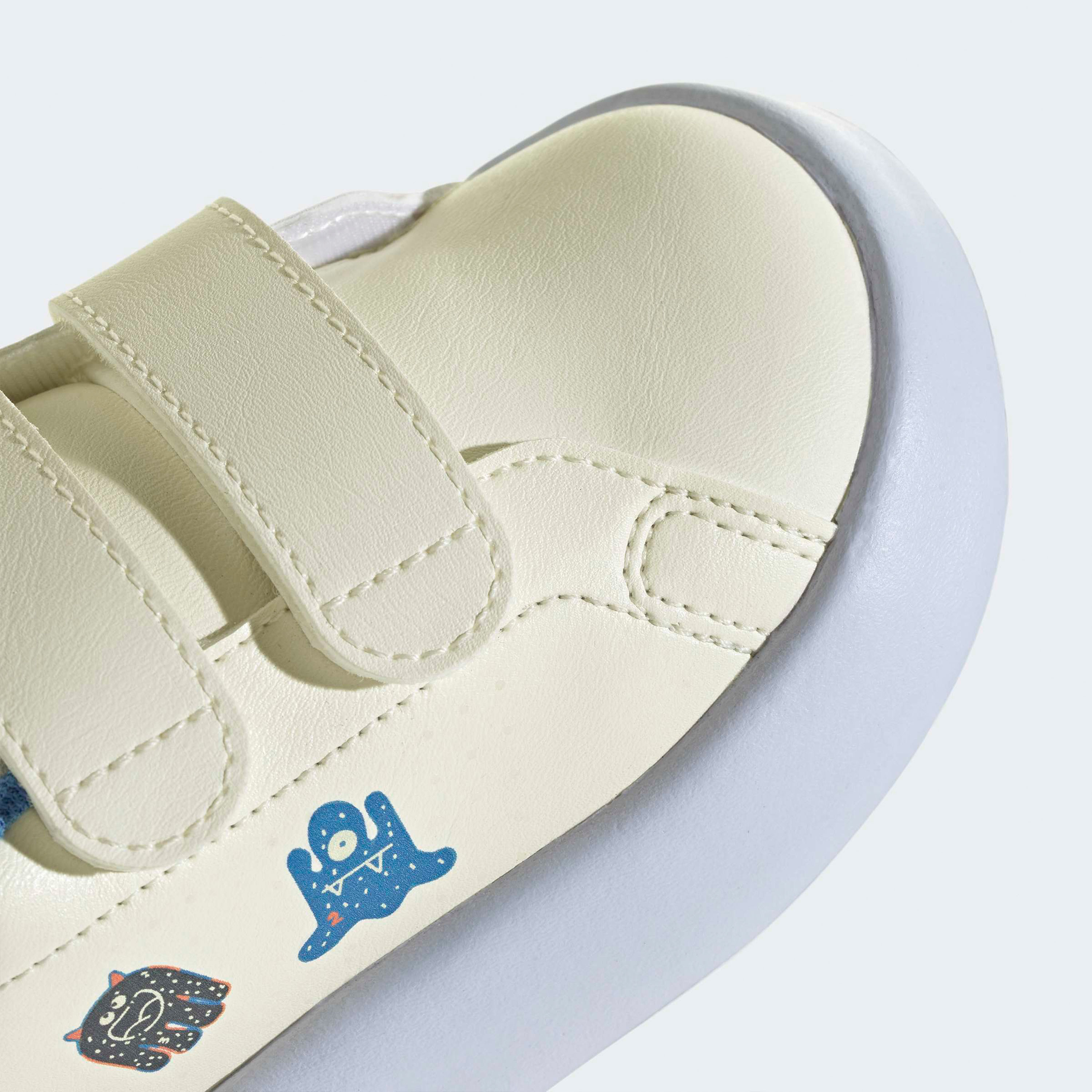 Adidas Advantage CF Sneakers with Hook & Loop, Monster Print-baby-girls-shoes-closedshoes-image-8