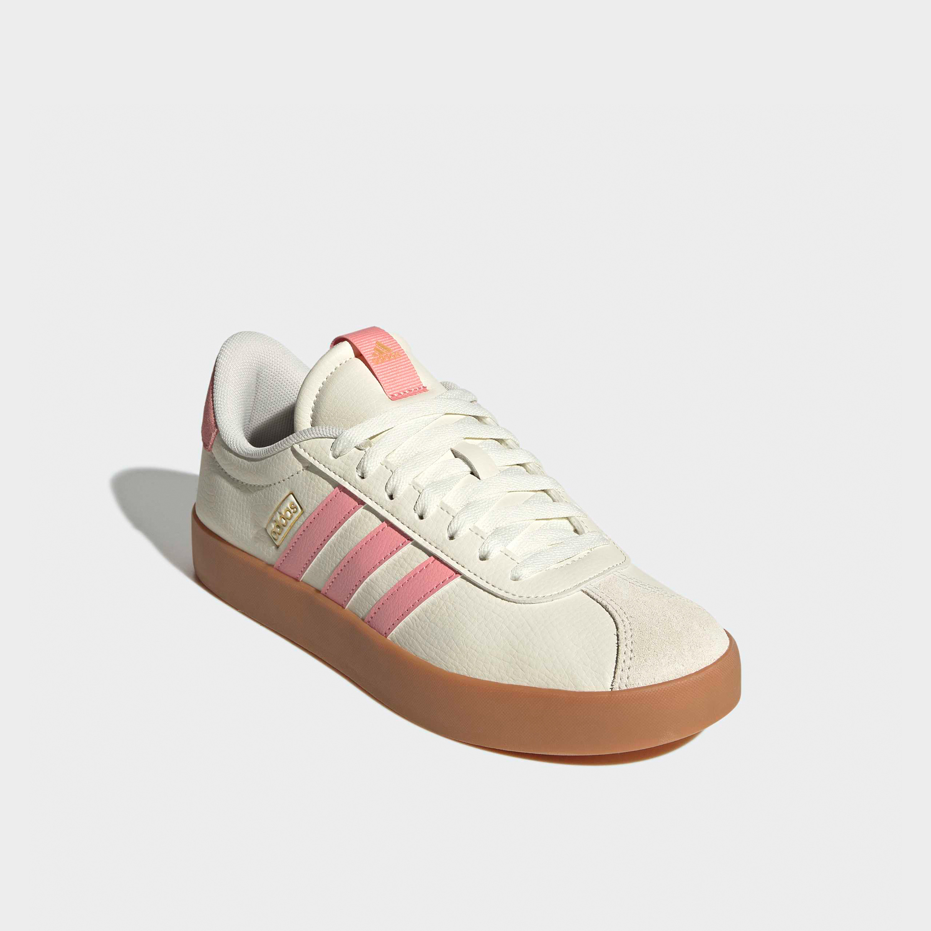 Adidas Women VL Court 3.0 Leather Lace-Up Ankle Sneakers-women-shoes-sneakers-image-1