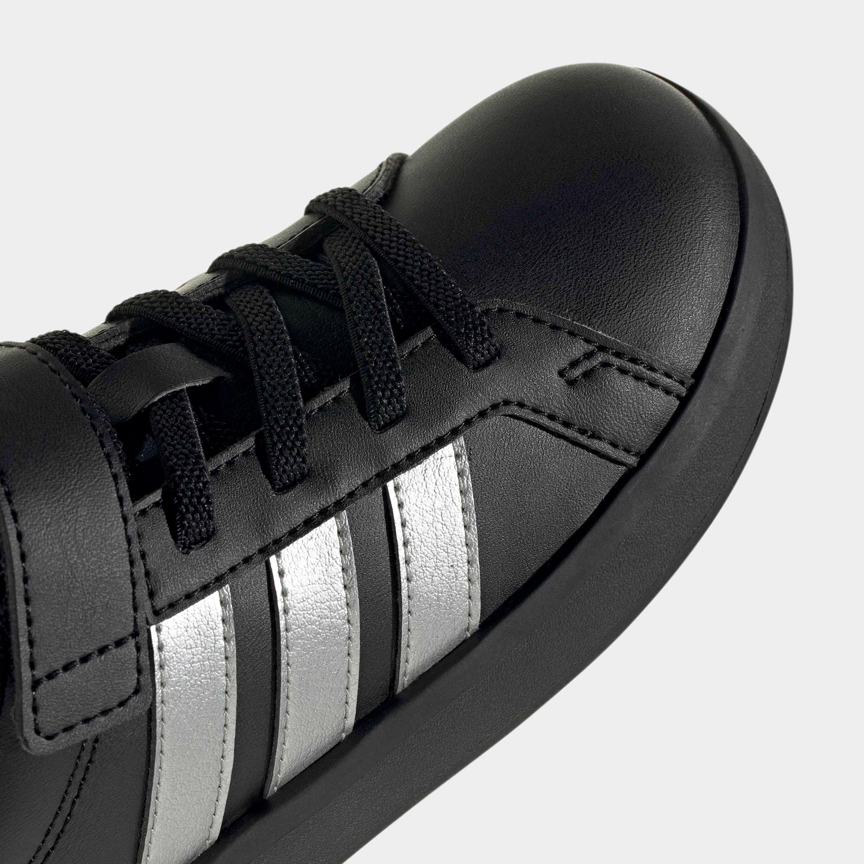 Adidas Kids Grand Court 3.0 EL C Hook & Loop Ankle Sneakers-girls-shoes-sneakers-image-5