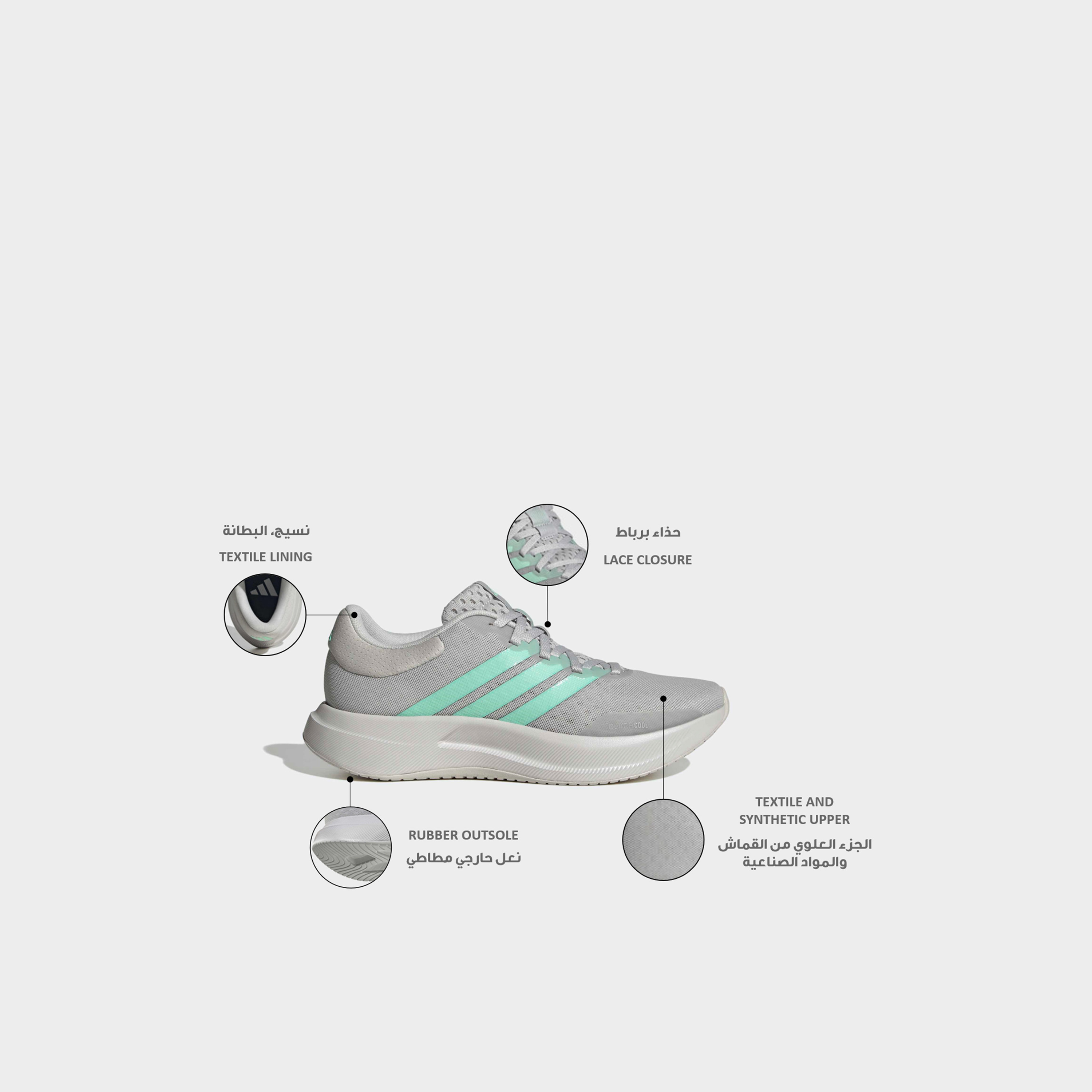حذاء رياضي برباط إغلاق تريدموف للنساء من أديداس-sports-women-shoes-image-2