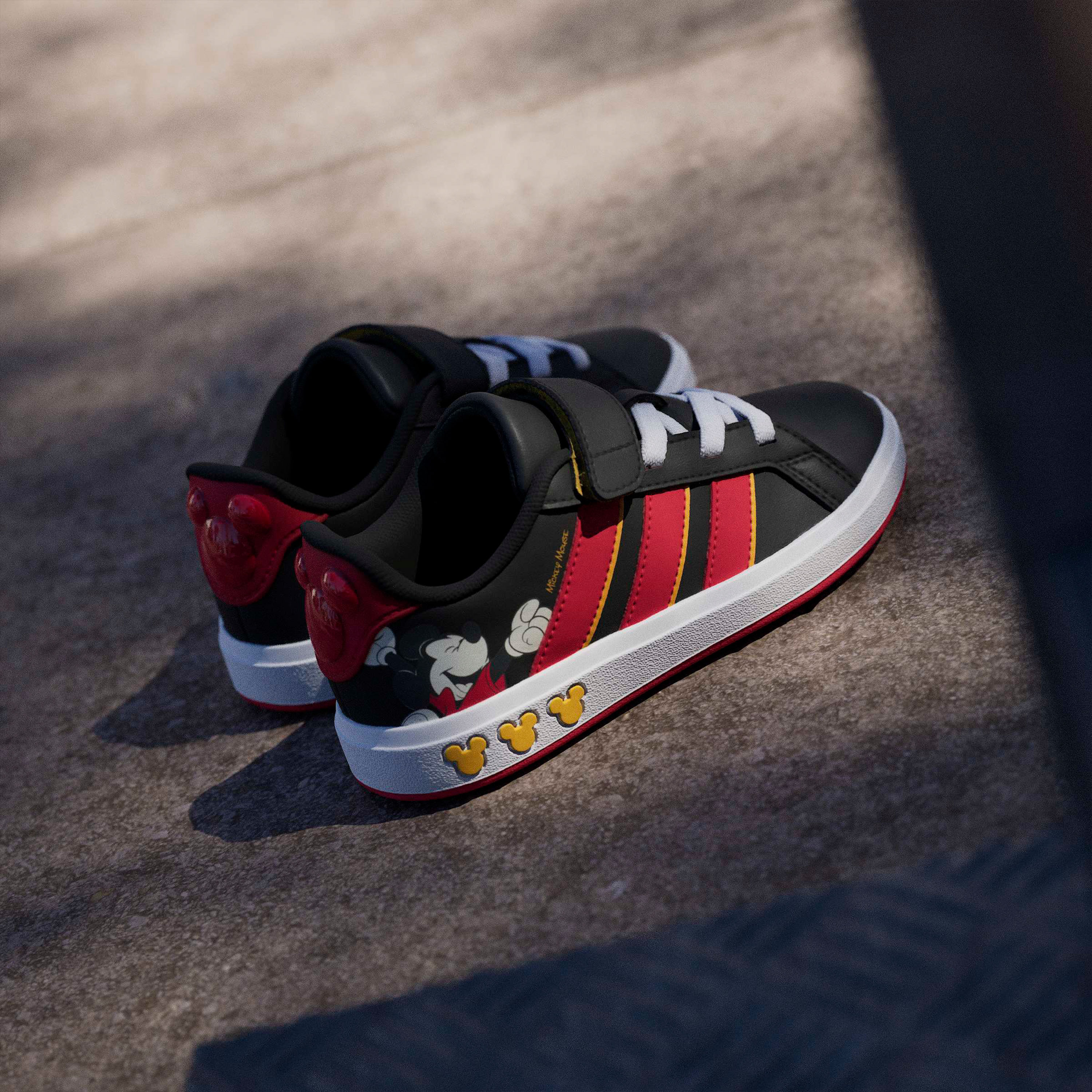 Adidas Boys Grand Court Mickey Hook & Loop Ankle Sneakers-boys-shoes-sneakers-image-10