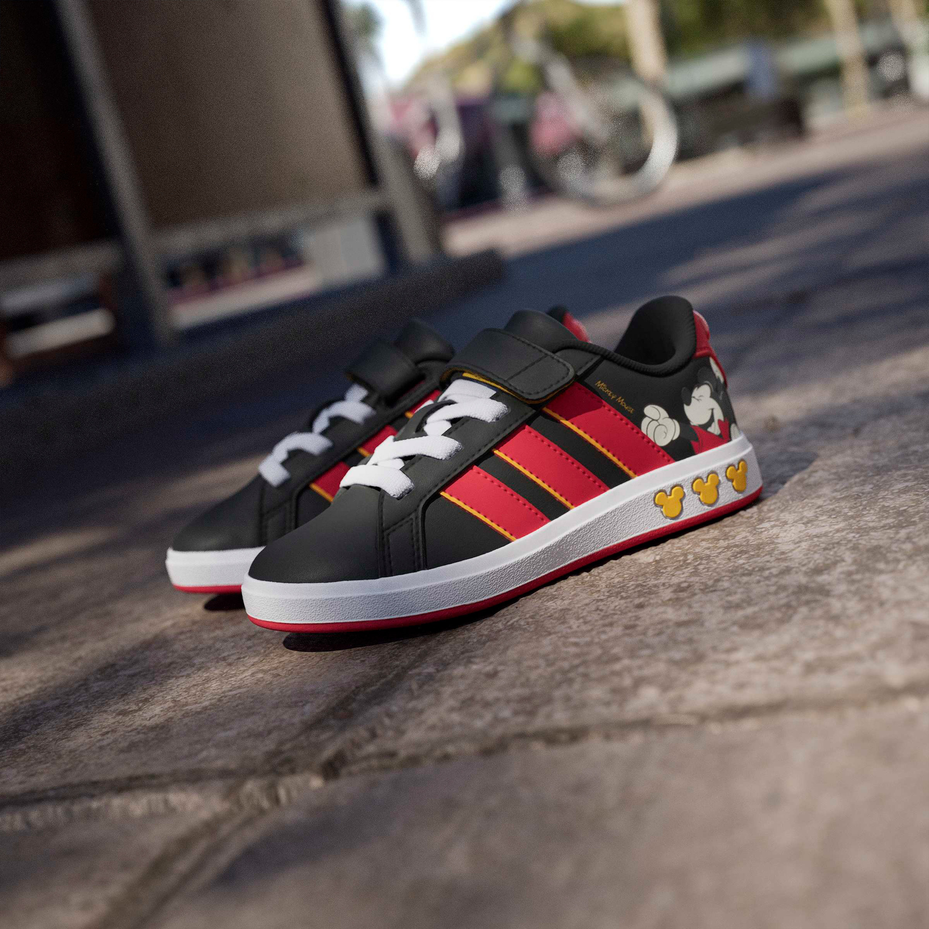 Adidas Boys Grand Court Mickey Hook & Loop Ankle Sneakers-boys-shoes-sneakers-image-12