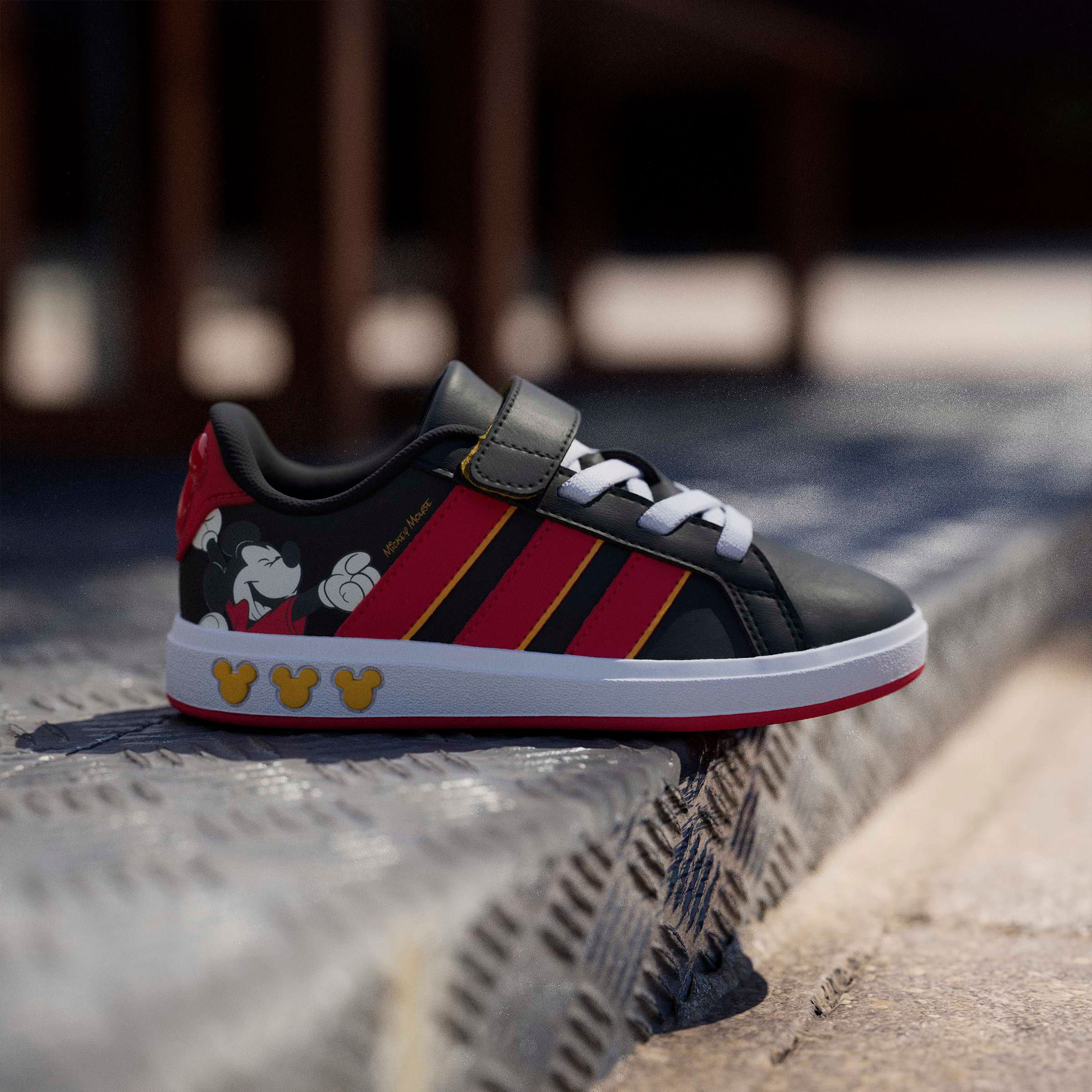 Adidas Boys Grand Court Mickey Hook & Loop Ankle Sneakers-boys-shoes-sneakers-image-8