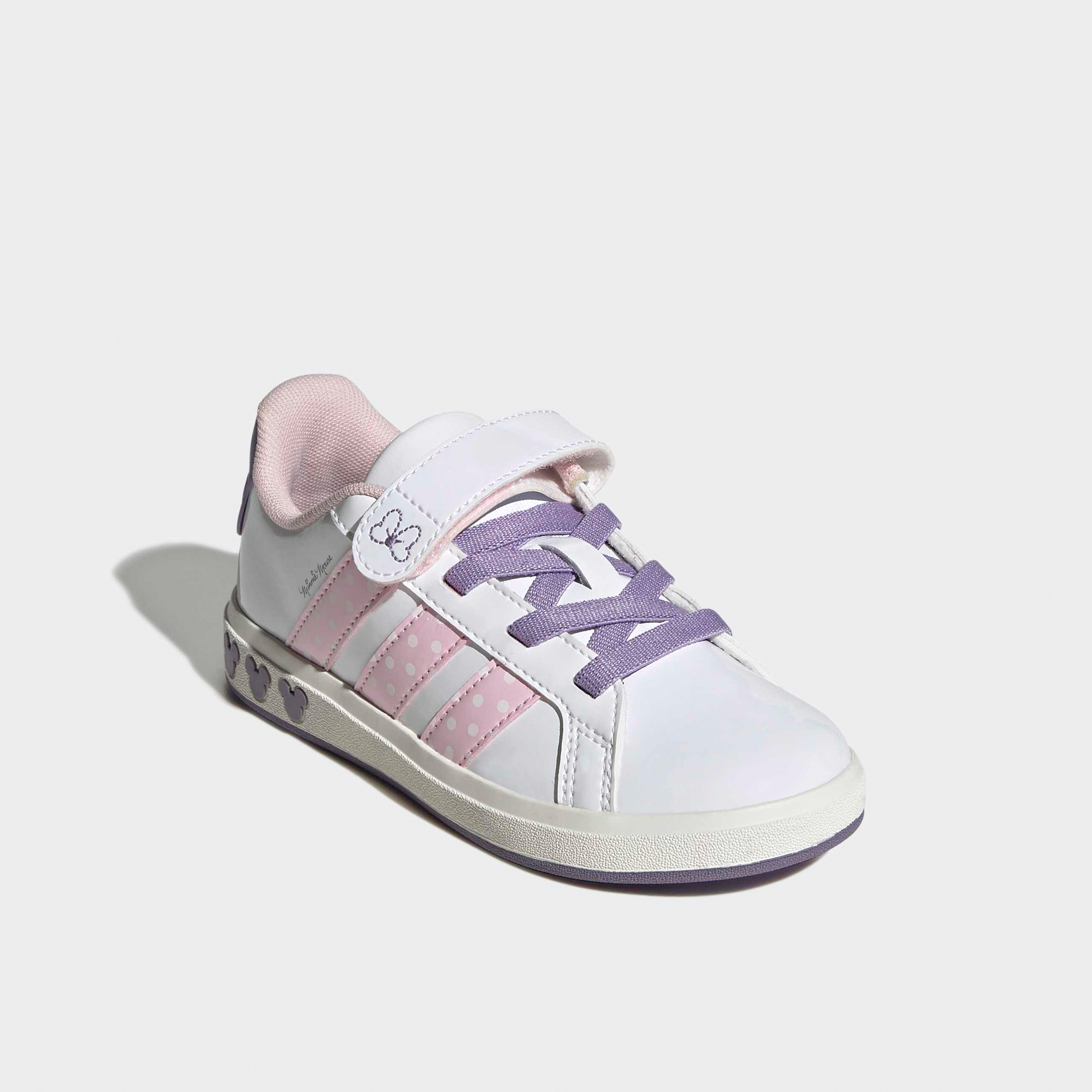 Adidas Girls Grand Court Minnie EL Hook & Loop Sneakers-girls-shoes-sneakers-image-1