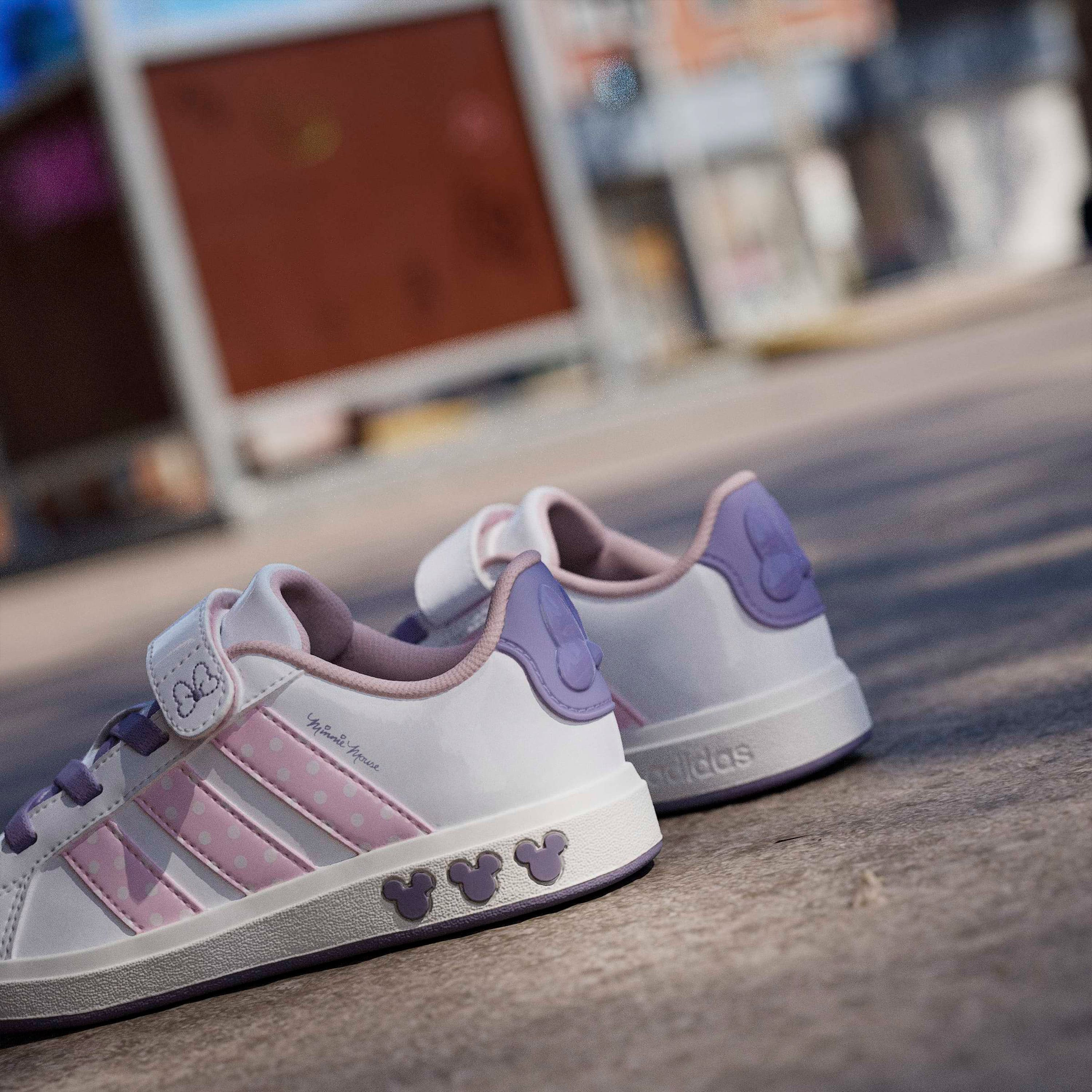 Adidas Girls Grand Court Minnie EL Hook & Loop Sneakers-girls-shoes-sneakers-image-13