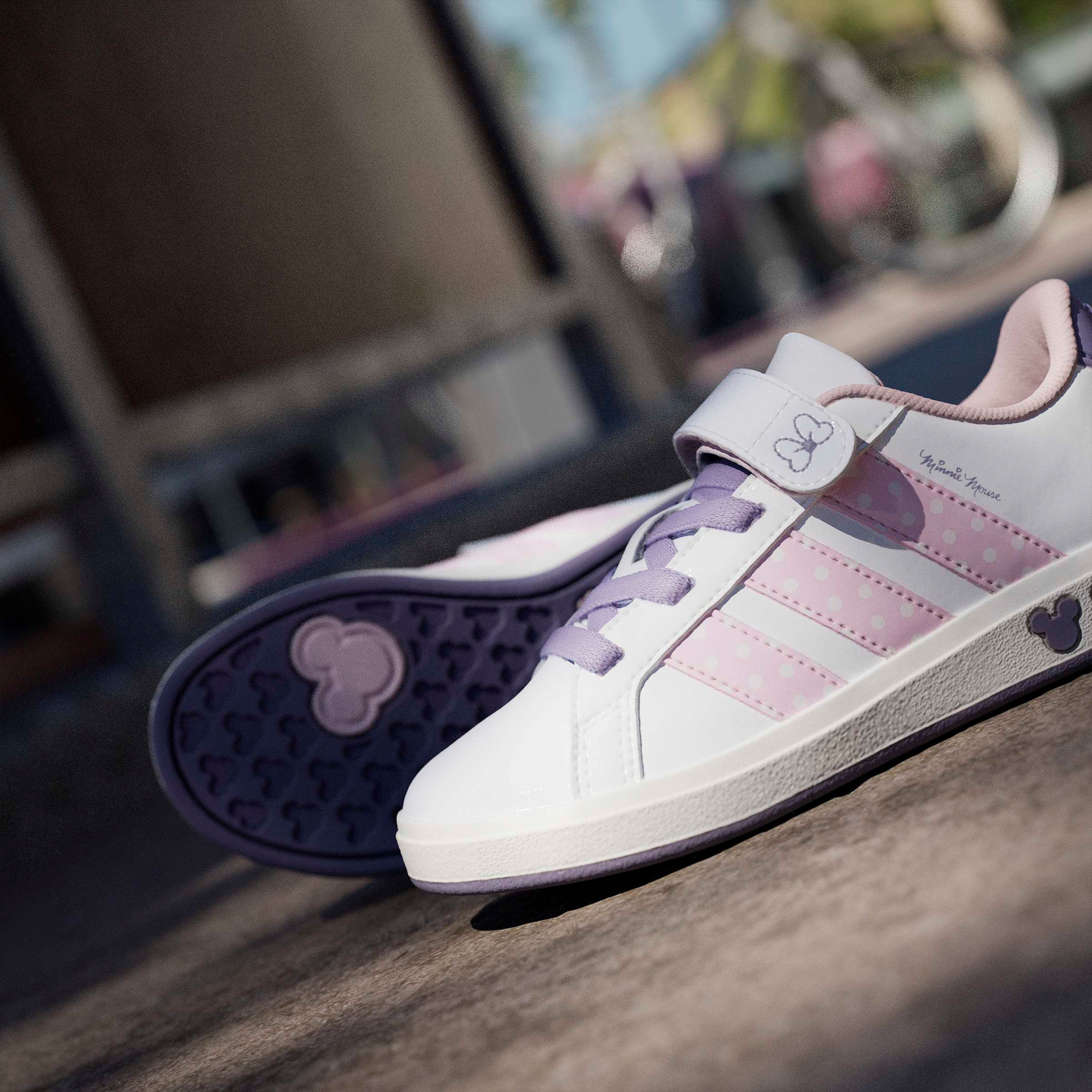 Adidas Girls Grand Court Minnie EL Hook & Loop Sneakers-girls-shoes-sneakers-image-14
