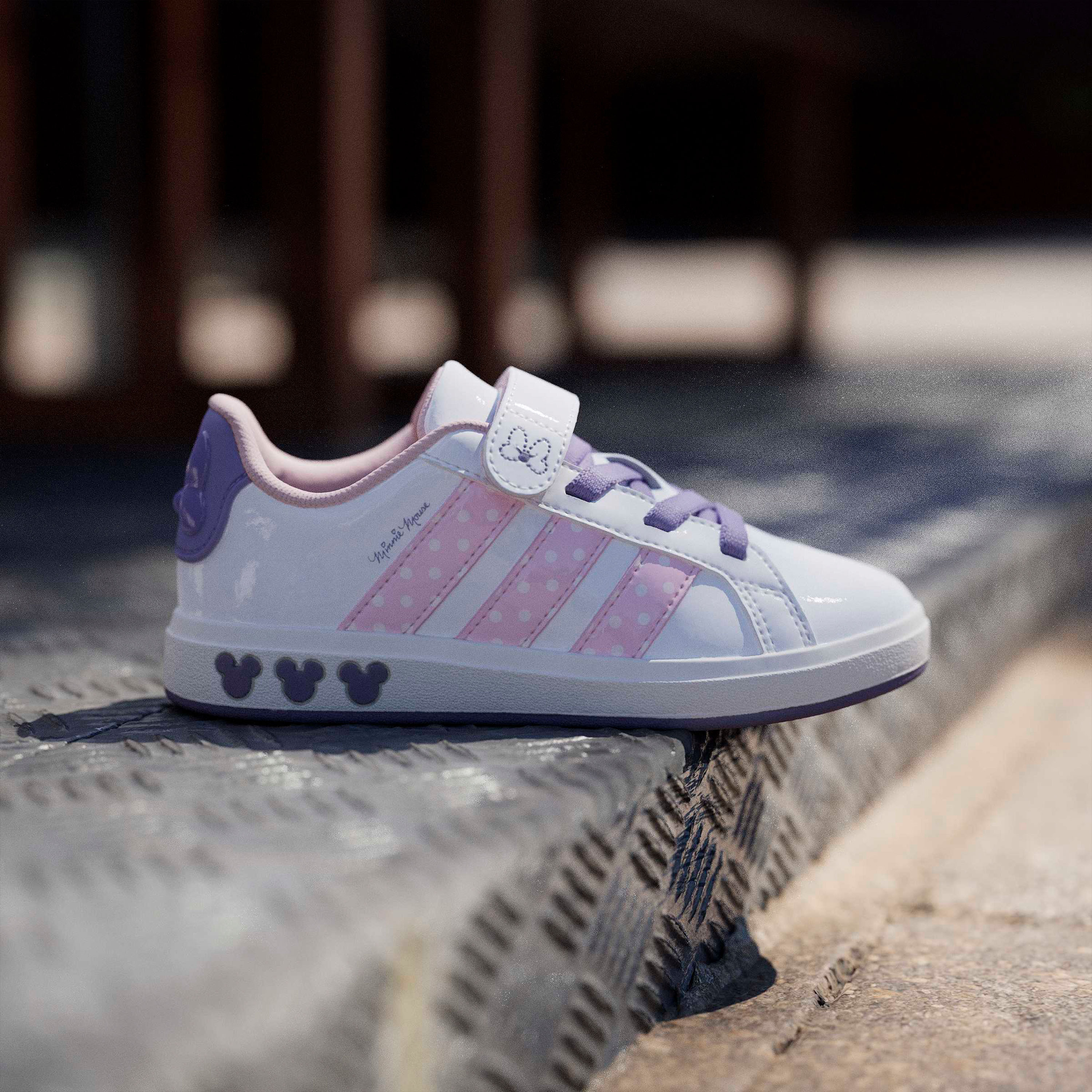 Adidas Girls Grand Court Minnie EL Hook & Loop Sneakers-girls-shoes-sneakers-image-8