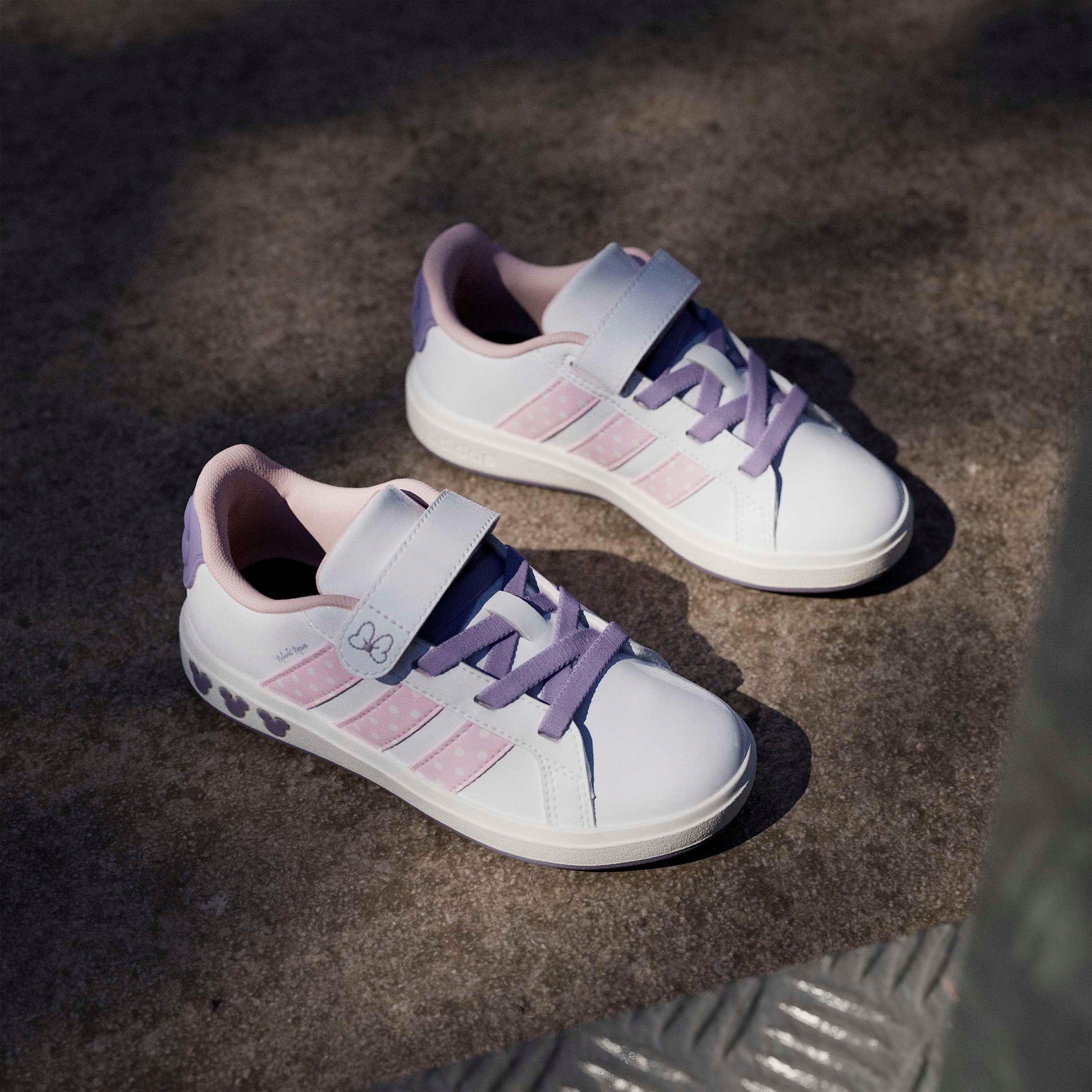 Adidas Girls Grand Court Minnie EL Hook & Loop Sneakers-girls-shoes-sneakers-image-9