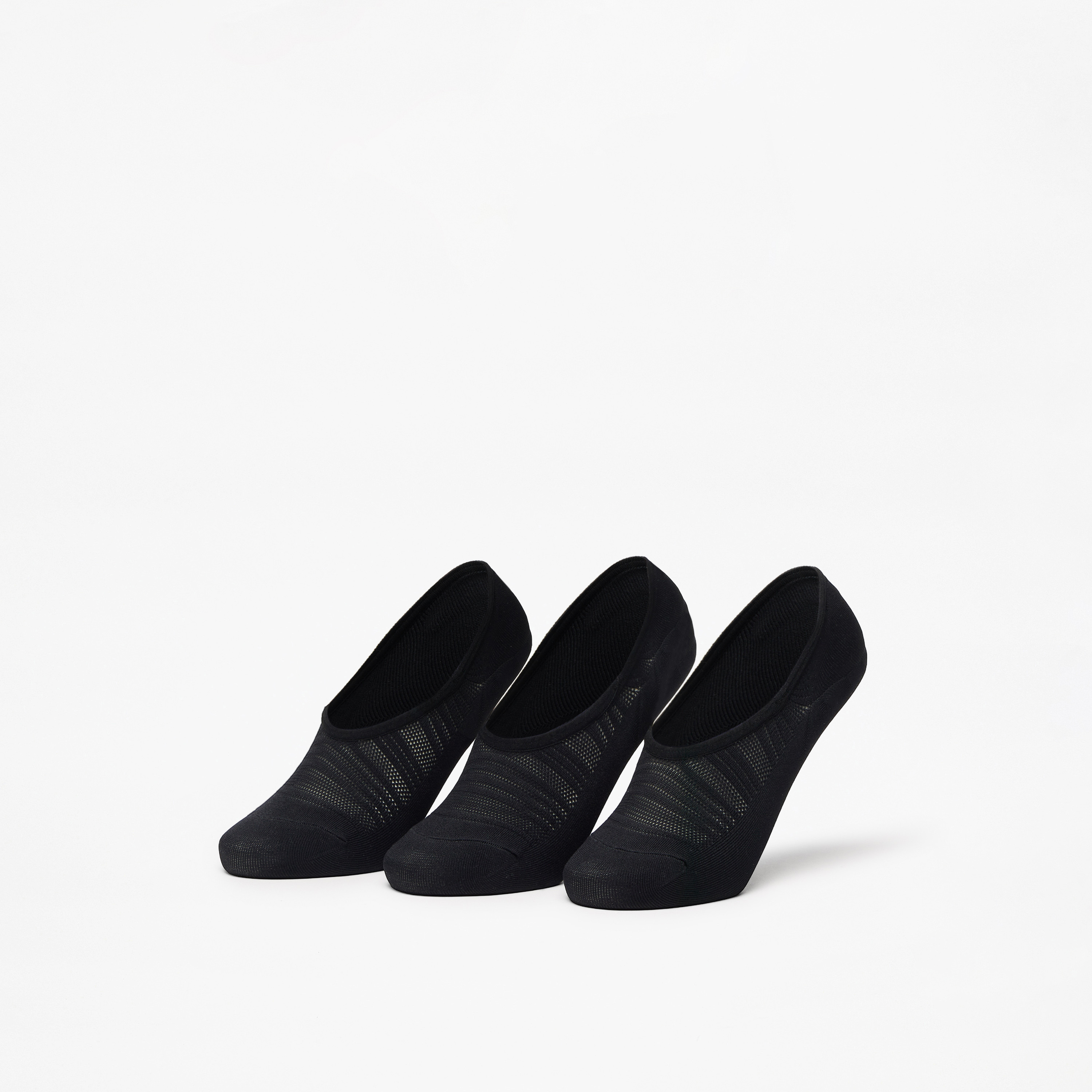 جوارب غير مرئية 3 قطع بارزة الملمس من فلورا بيلا-women-socksandstockings-image-1