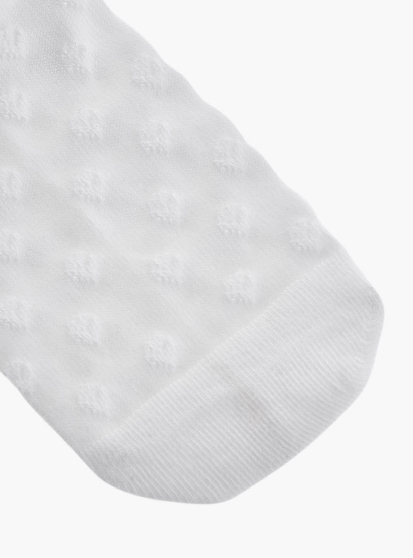 جوارب سادة طول الكاحل بفيونكة - طقم من 5 أزواج-girls-accessories-socks-image-5