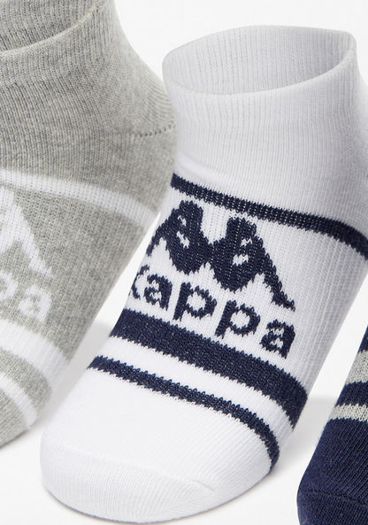 Kappa Logo Print Ankle Length Socks - Set of 5-Boy%27s Socks-image-1