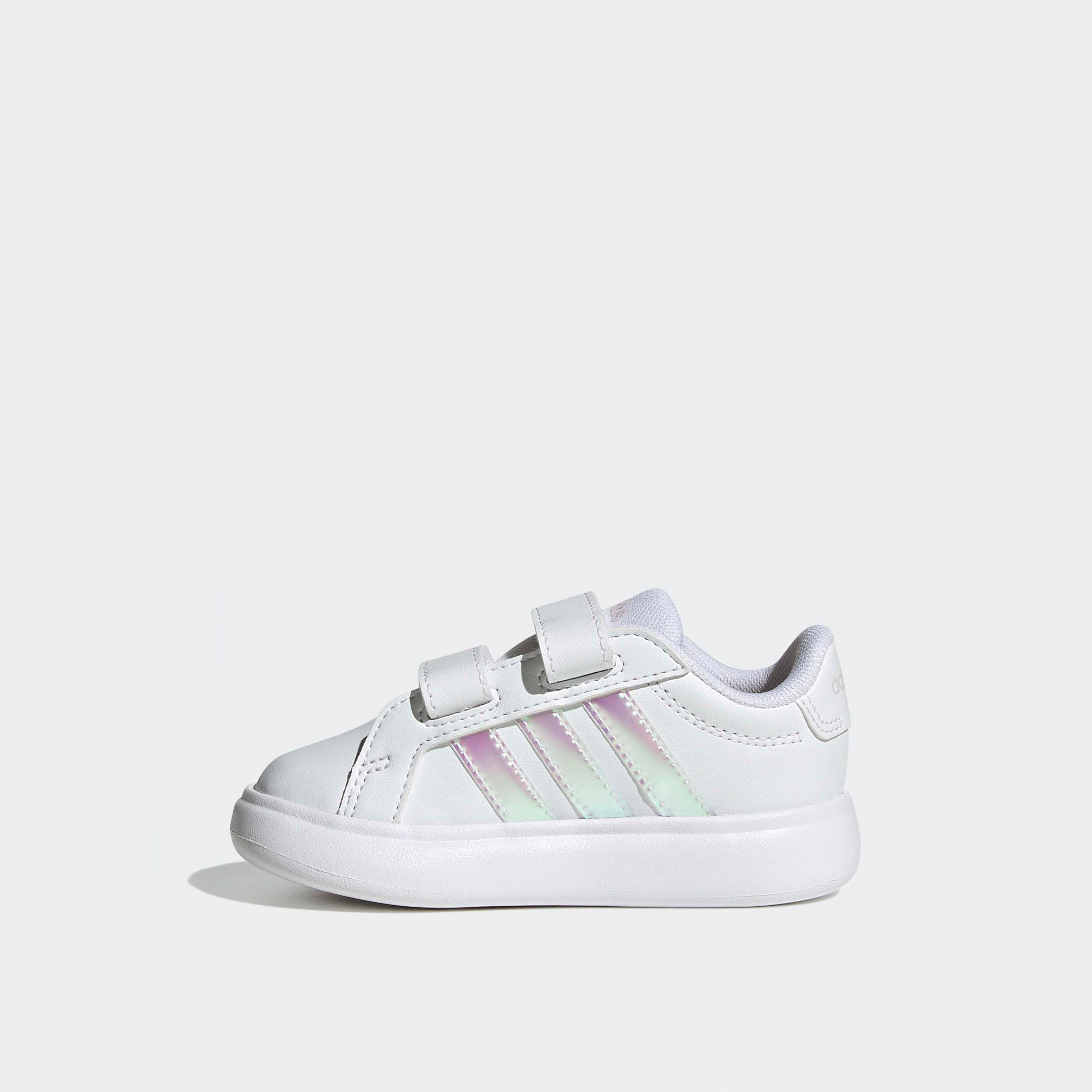 Adidas Grand Court 3.0 Bubble CF Sneakers with Hook & Loop Closure-baby-girls-shoes-closedshoes-image-3