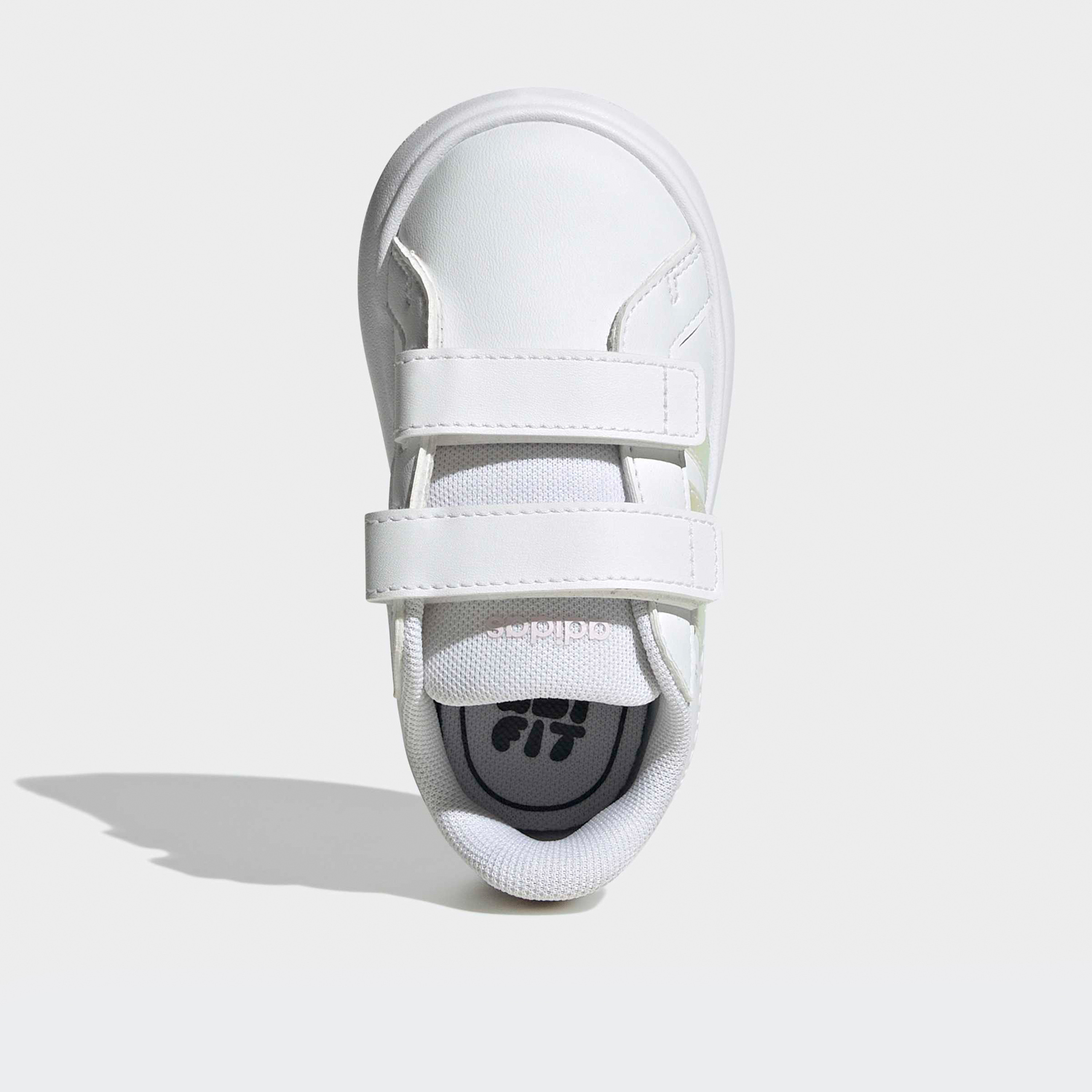 Adidas Grand Court 3.0 Bubble CF Sneakers with Hook & Loop Closure-baby-girls-shoes-closedshoes-image-4