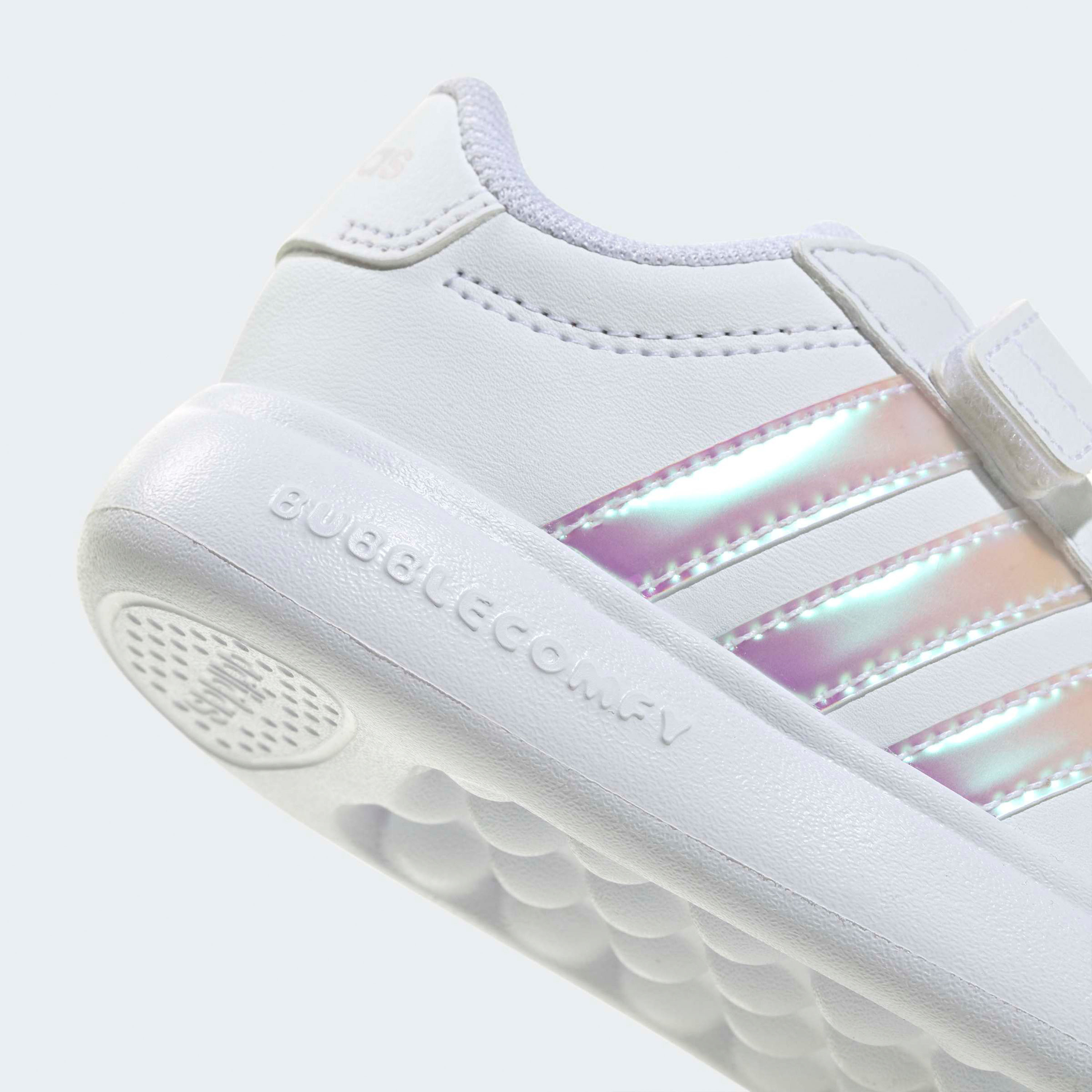 Adidas Grand Court 3.0 Bubble CF Sneakers with Hook & Loop Closure-baby-girls-shoes-closedshoes-image-7