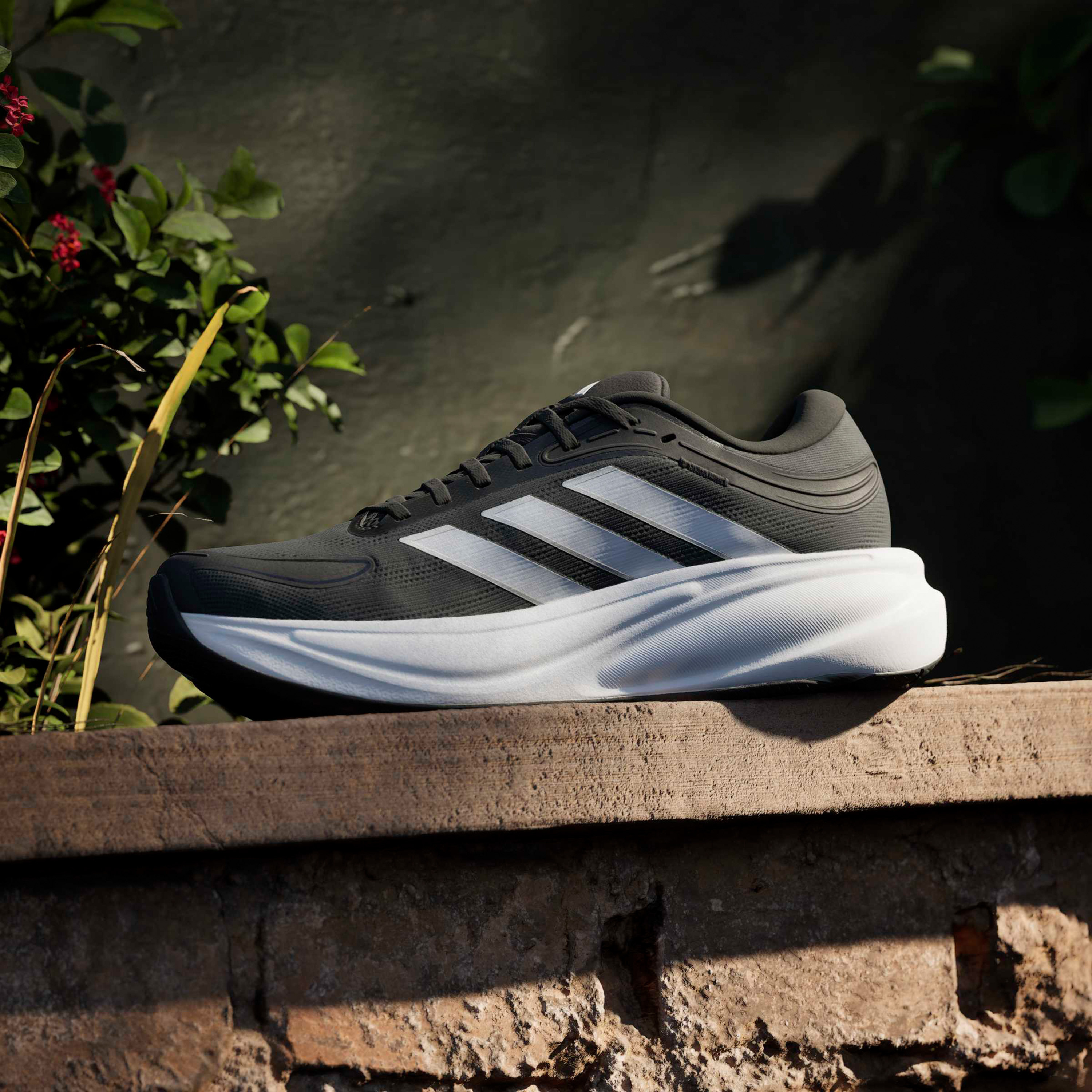 Adidas Men Response 2 Textured Lace-Up Running Shoes-sports-men-shoes-image-10