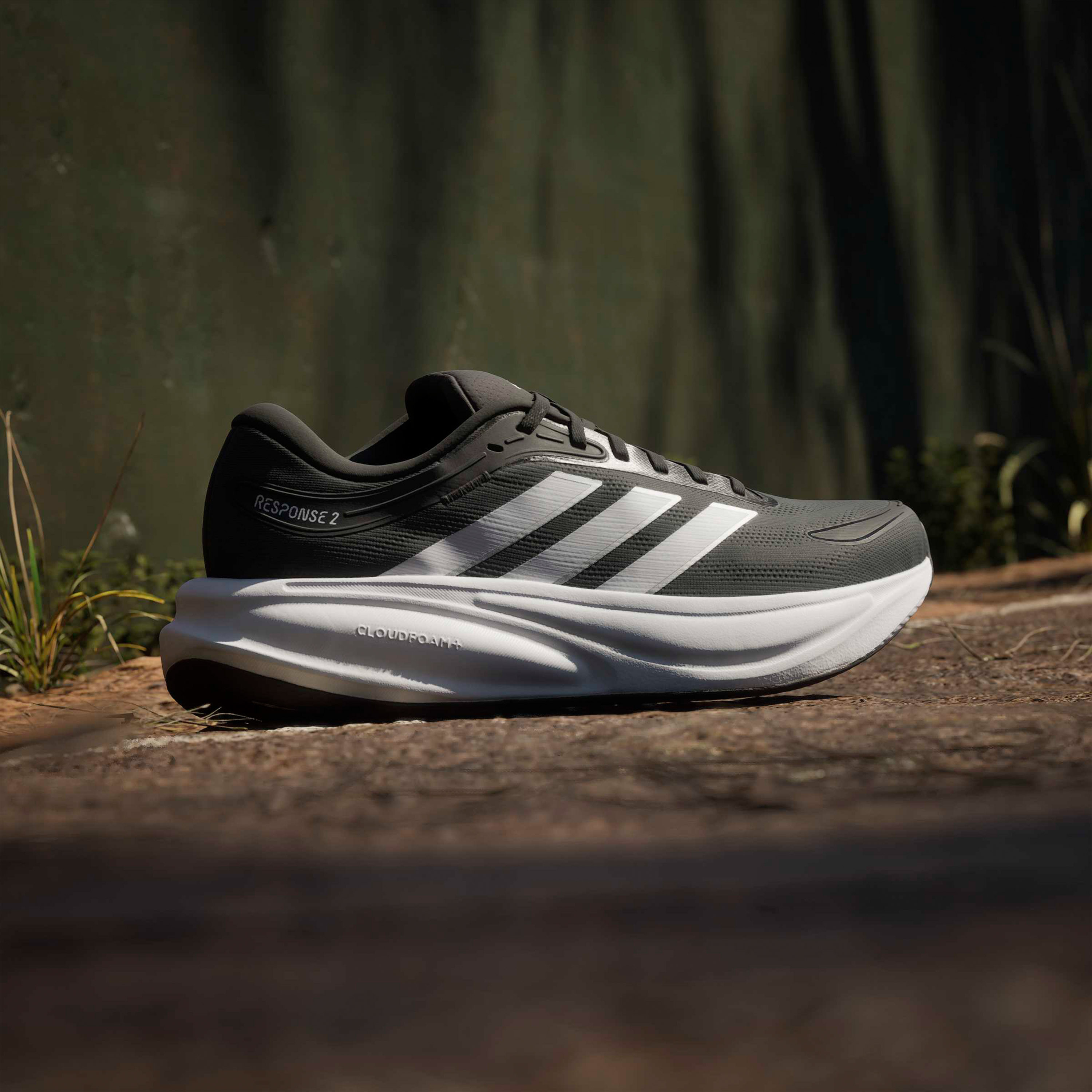 Adidas Men Response 2 Textured Lace-Up Running Shoes-sports-men-shoes-image-8