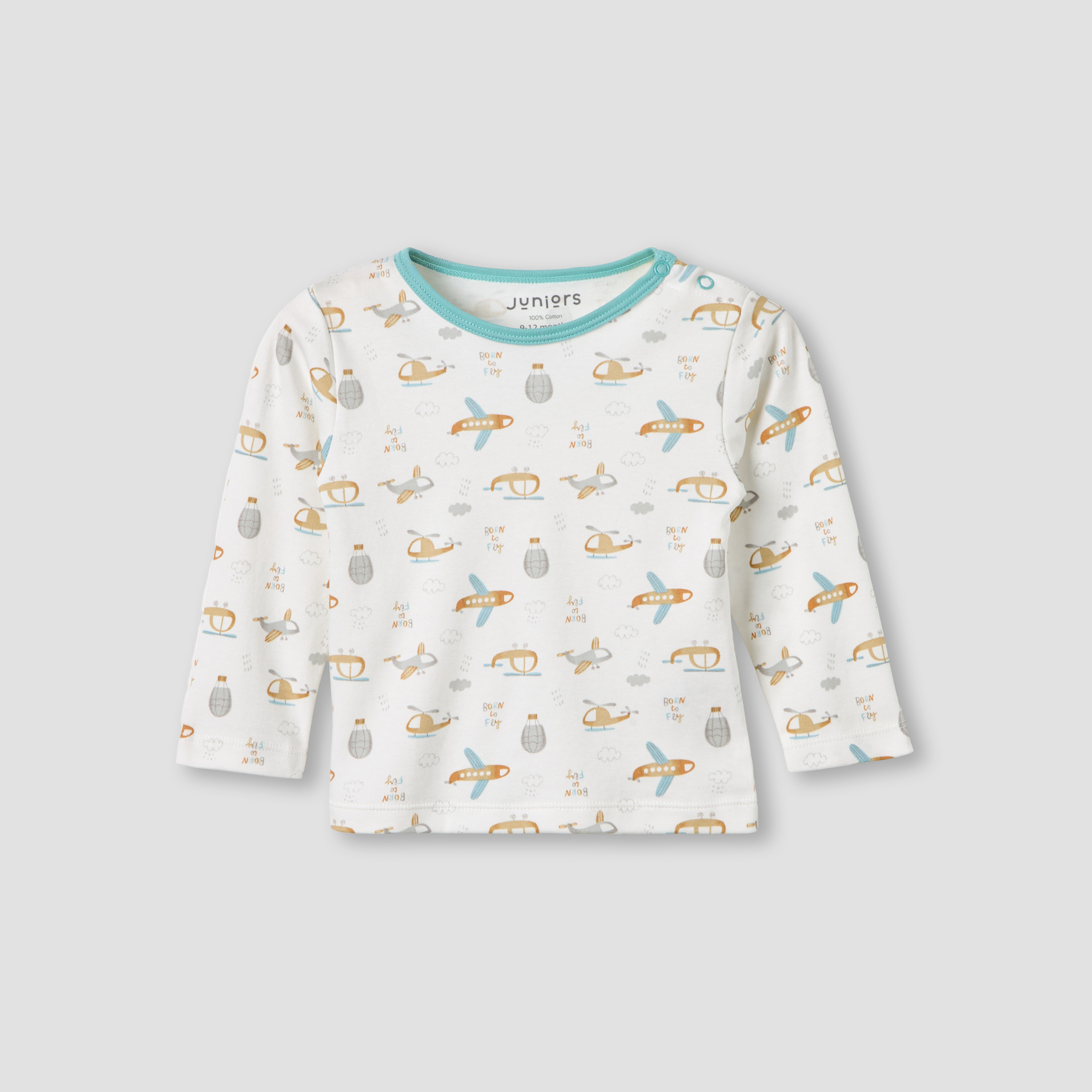 Pack of 2 Juniors Cotton Crew Neck Long Sleeves Pyjama Set with Print-baby-boys-clothing-nightwear-pyjamasets-image-3