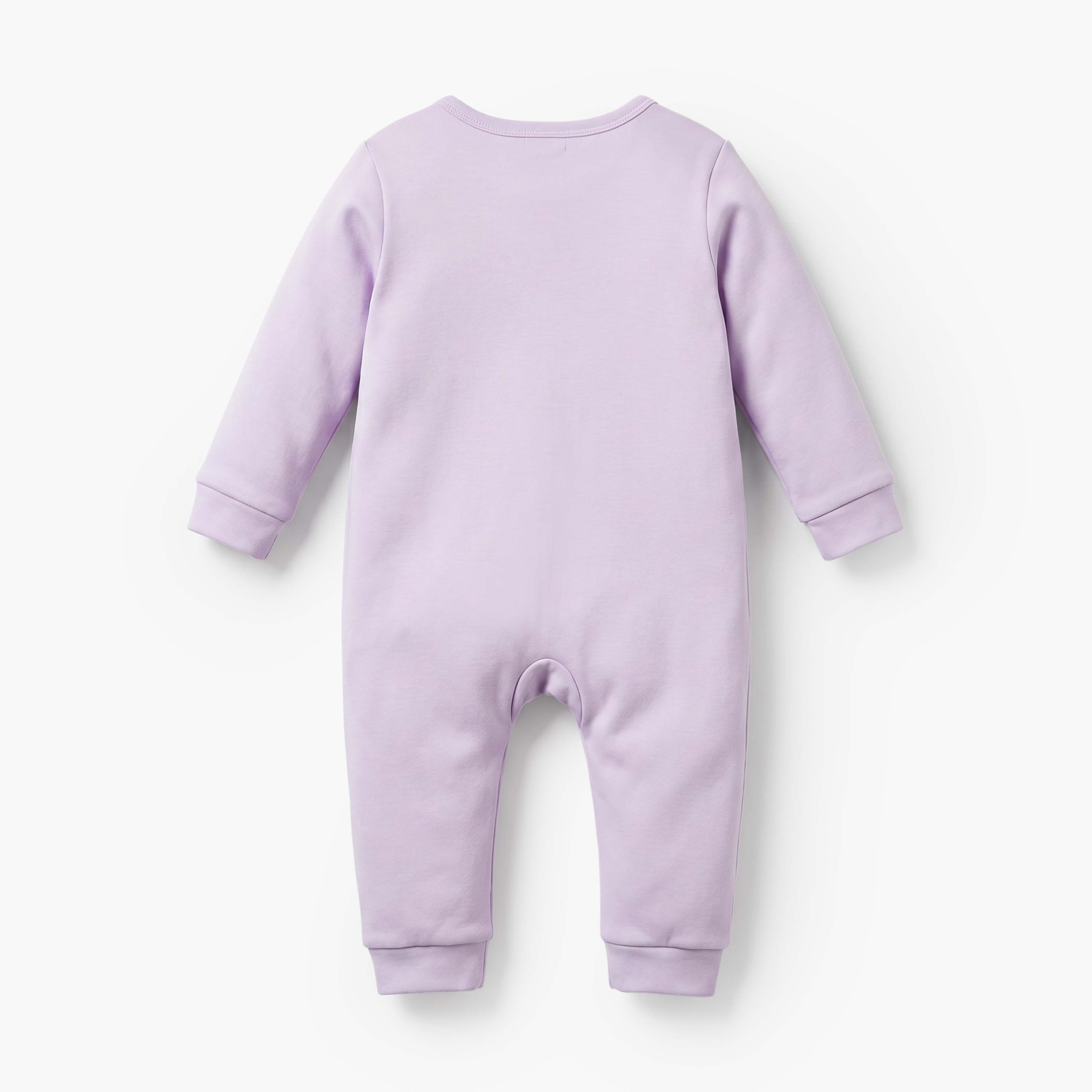 Set of 2 Juniors Cotton Round Neck Sleepsuit with Romper-baby-girls-clothing-nightwear-sleepsuits-image-3