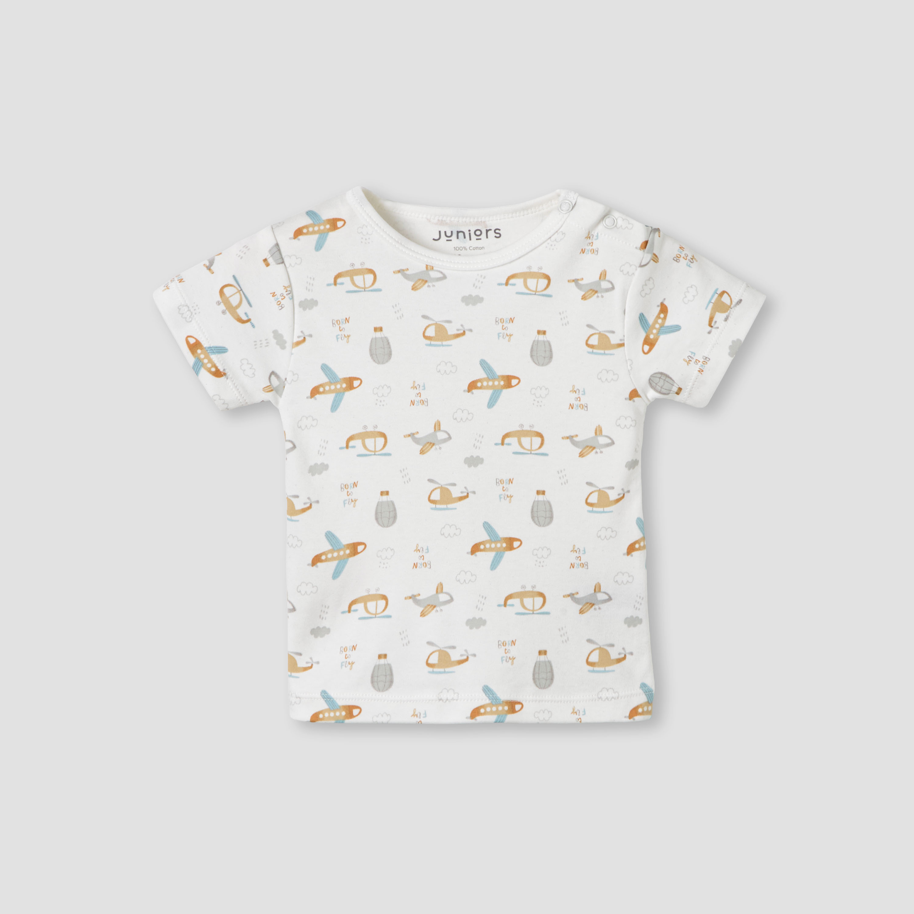 Juniors Crew Neck Short Sleeves Dungaree with Pocket-baby-boys-clothing-rompers-image-3