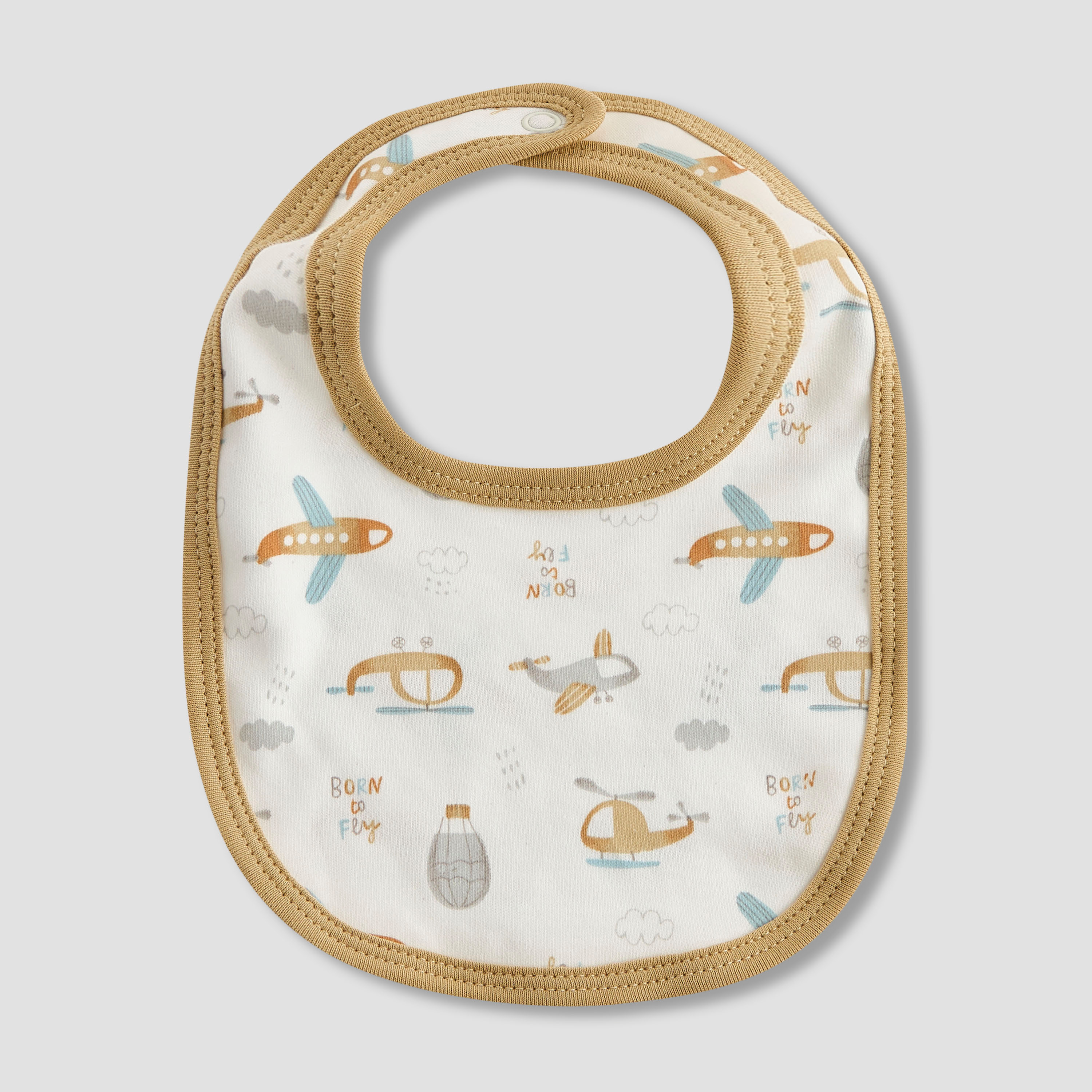 Pack of 2 Juniors Baby Bib with Print-baby-feeding-bibs-image-3