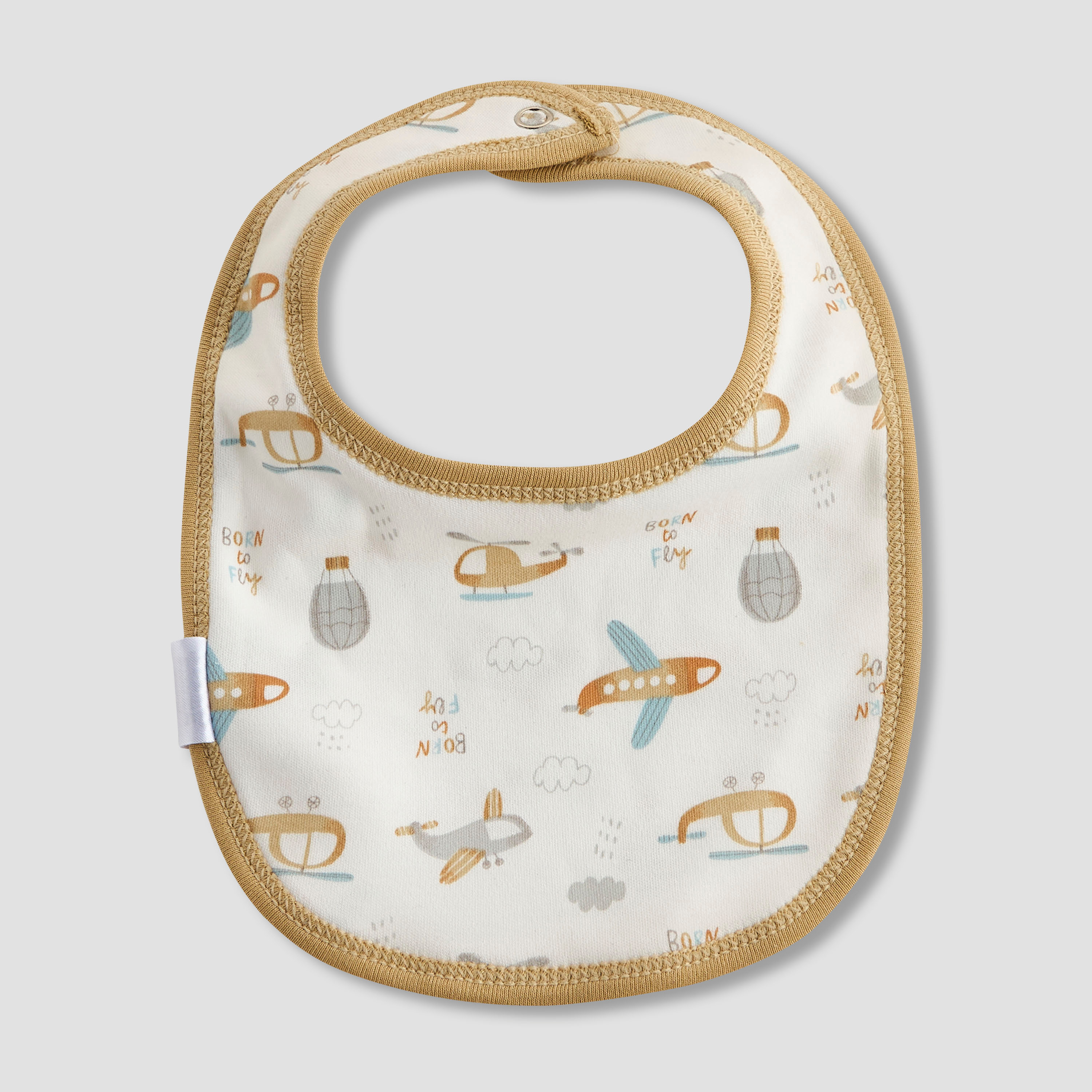 Pack of 2 Juniors Baby Bib with Print-baby-feeding-bibs-image-4
