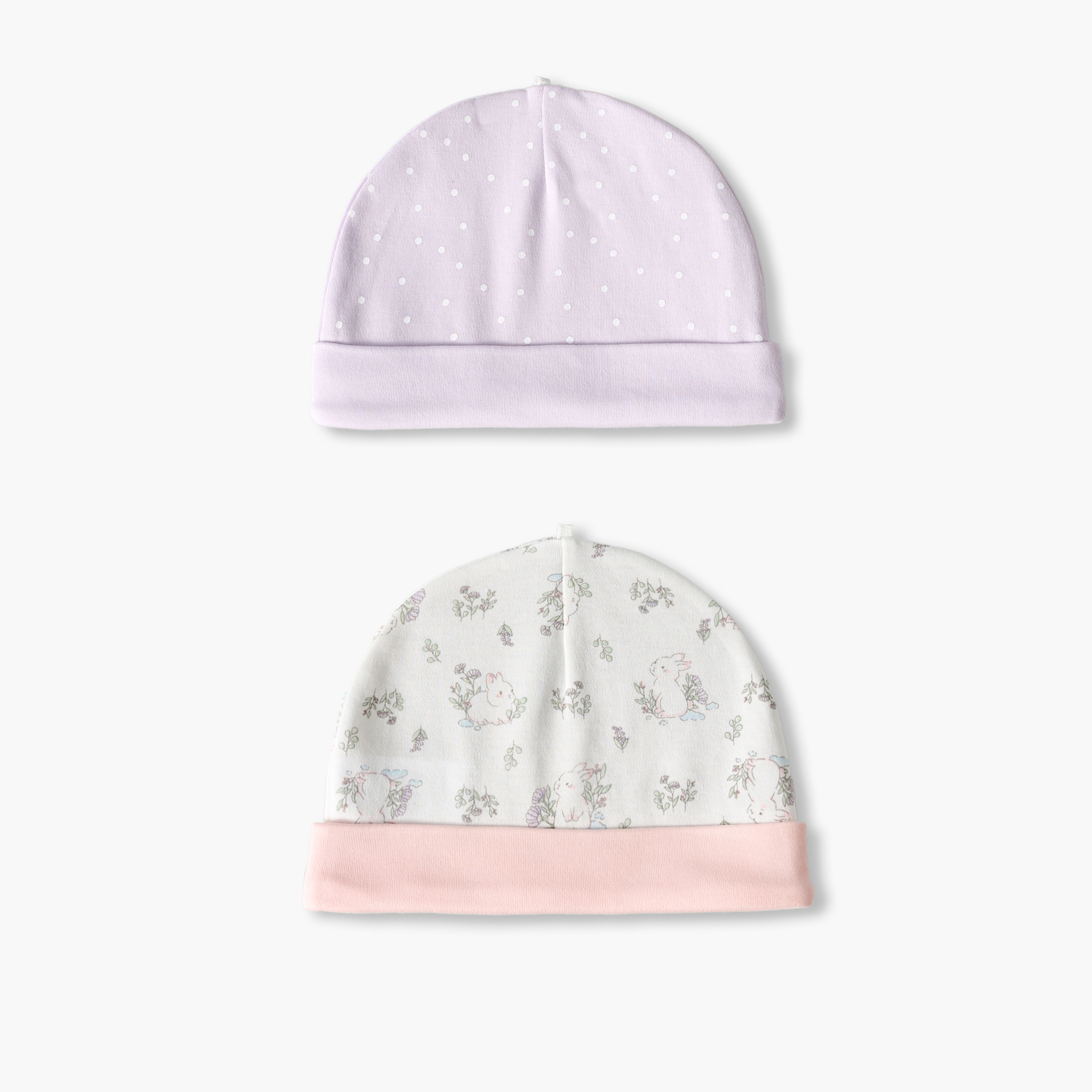 Pack of 2 Juniors Cap with Assorted Print-baby-girls-accessories-caps-image-1