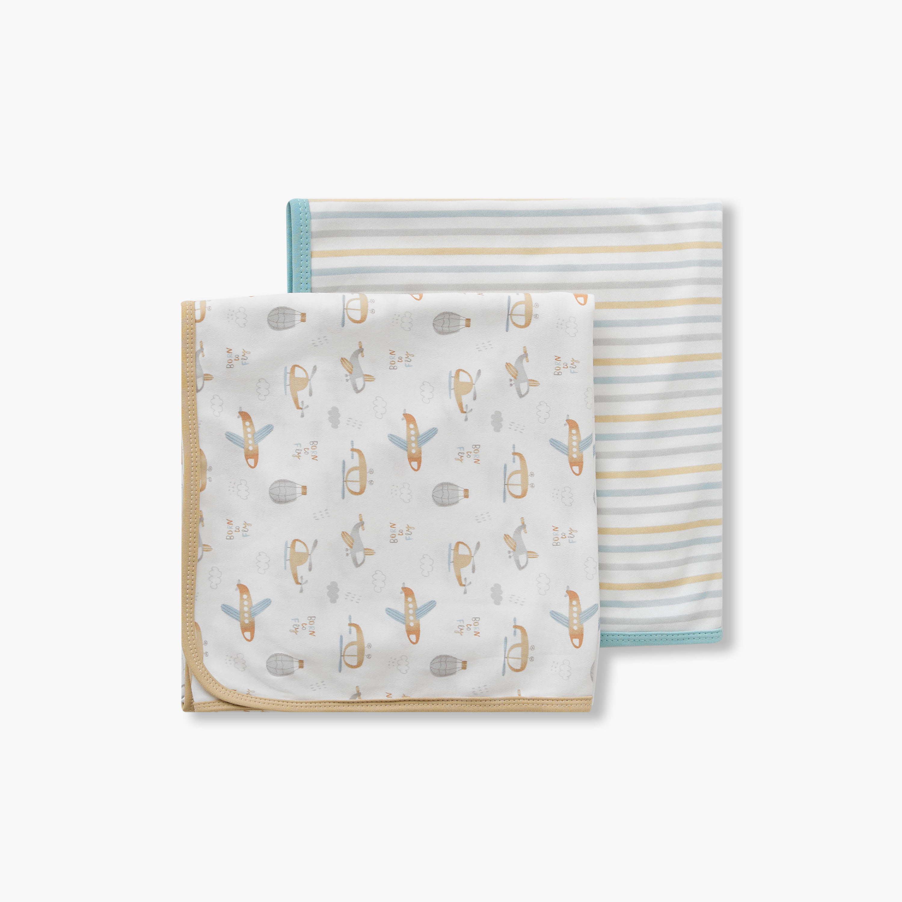 Pack of 2 Juniors Receiving Blanket with Print-baby-nursery-blanketsandswaddles-receivingblankets-image-3
