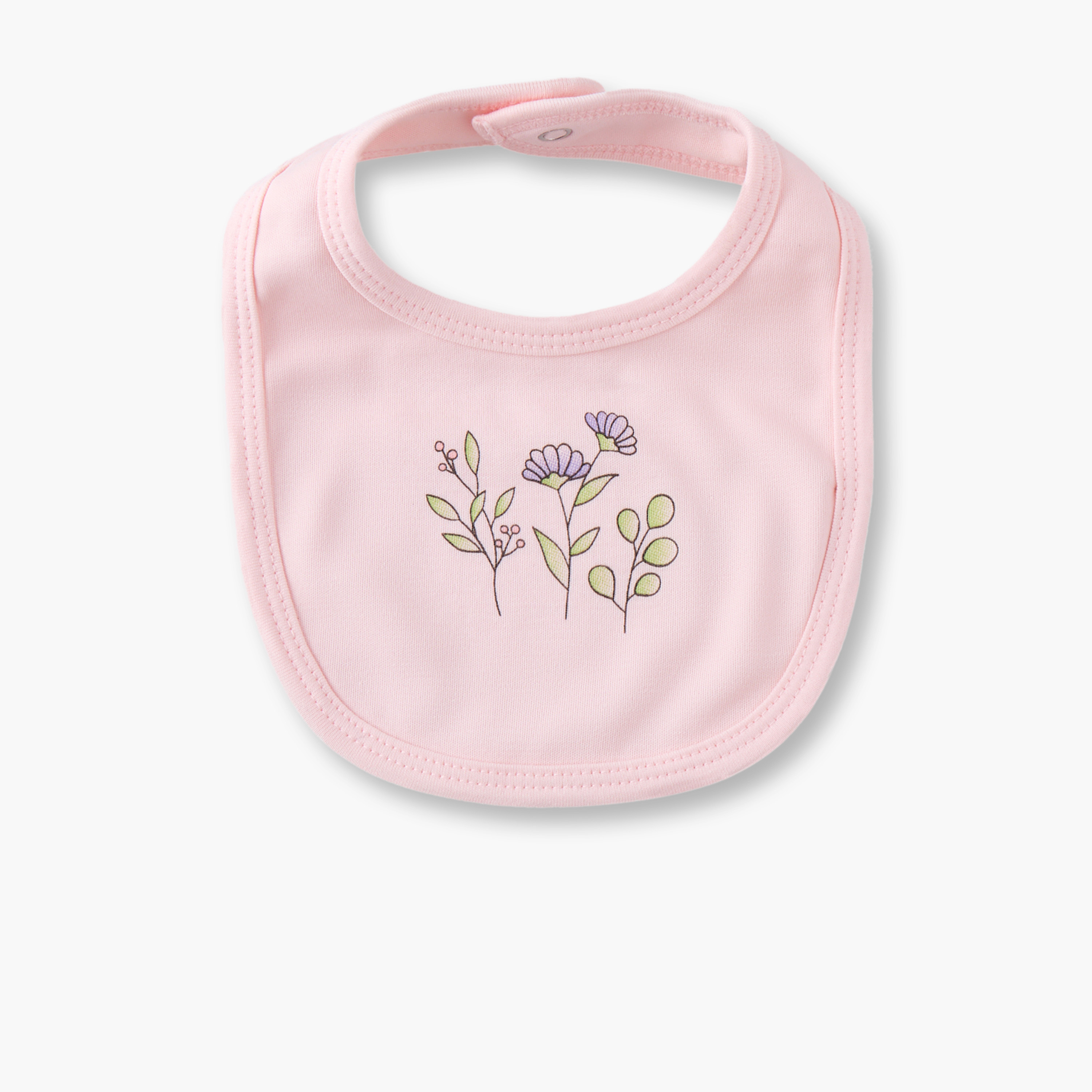 طقم مريلة أطفال بزر إغلاق من جونيورز - عبوة من قطعتين-baby-feeding-bibs-image-2