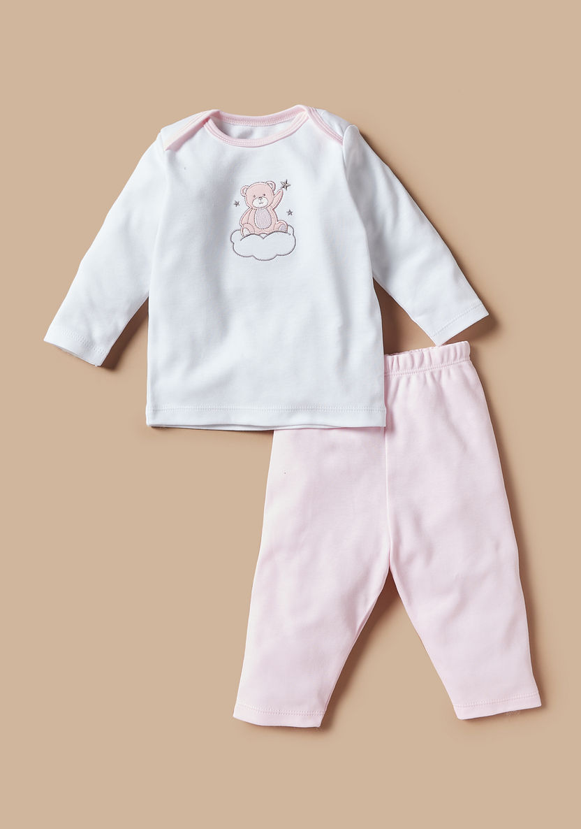 Juniors Teddy Bear Applique Detail 10-Piece Clothing Gift Basket Set-Clothes Sets-image-3