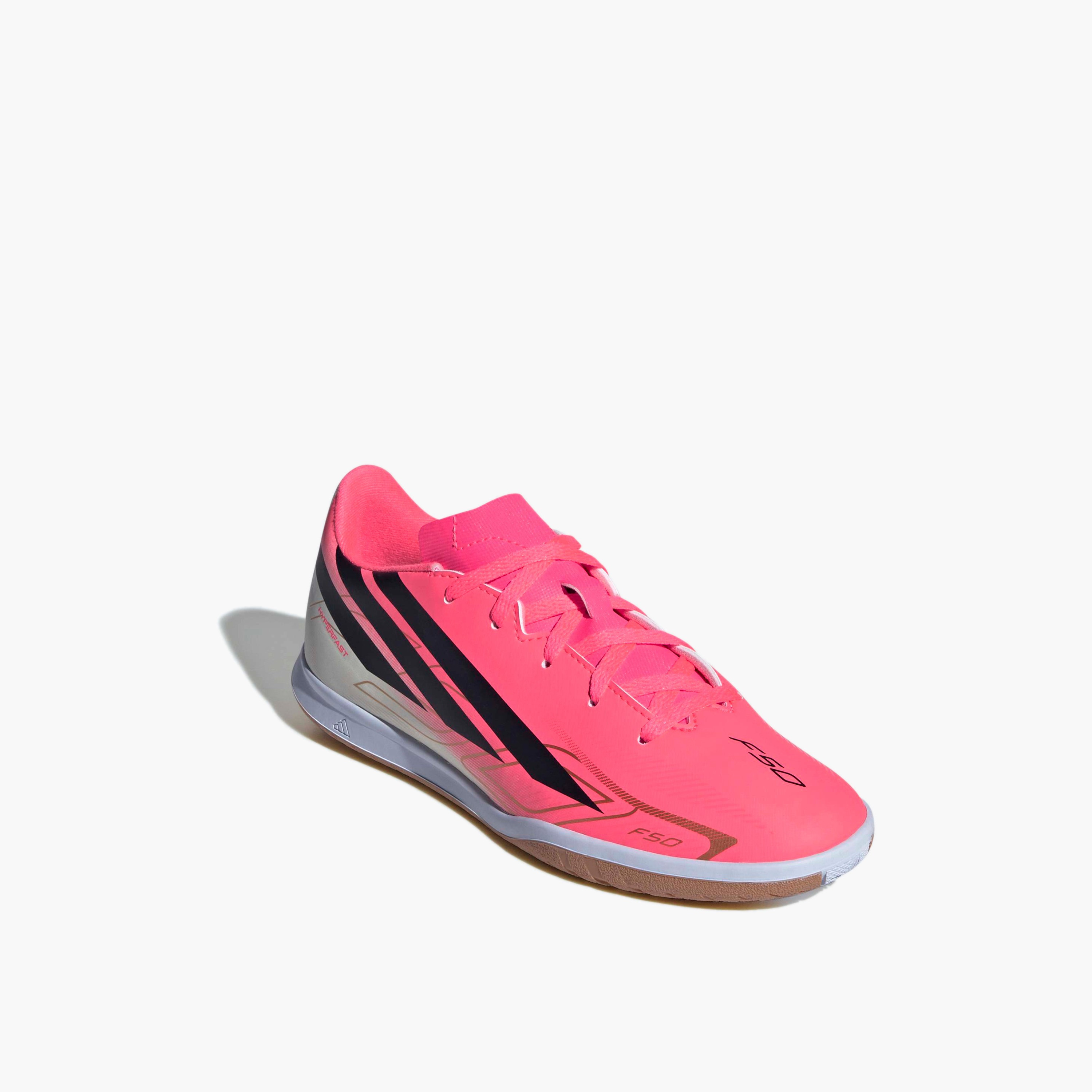 حذاء كرة قدم للملاعب الداخلية برباط أف50 هايبرفاست كلاب للأولاد من أديداس-sports-boys-shoes-image-1