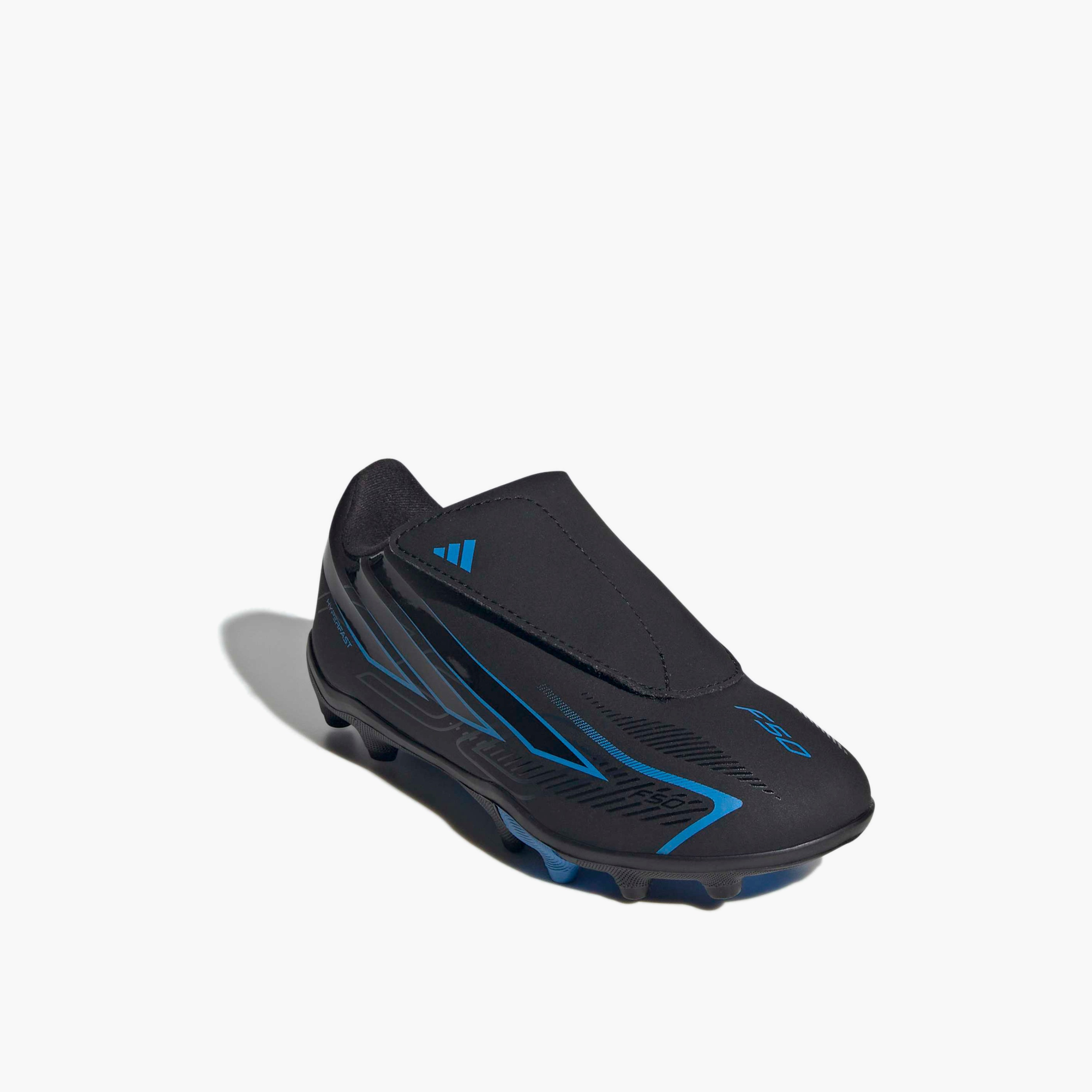 Adidas Boys F50 Hyperfast Club Hook & Loop Football Firm Ground Shoes-sports-gear-football-shoes-firmground-image-1