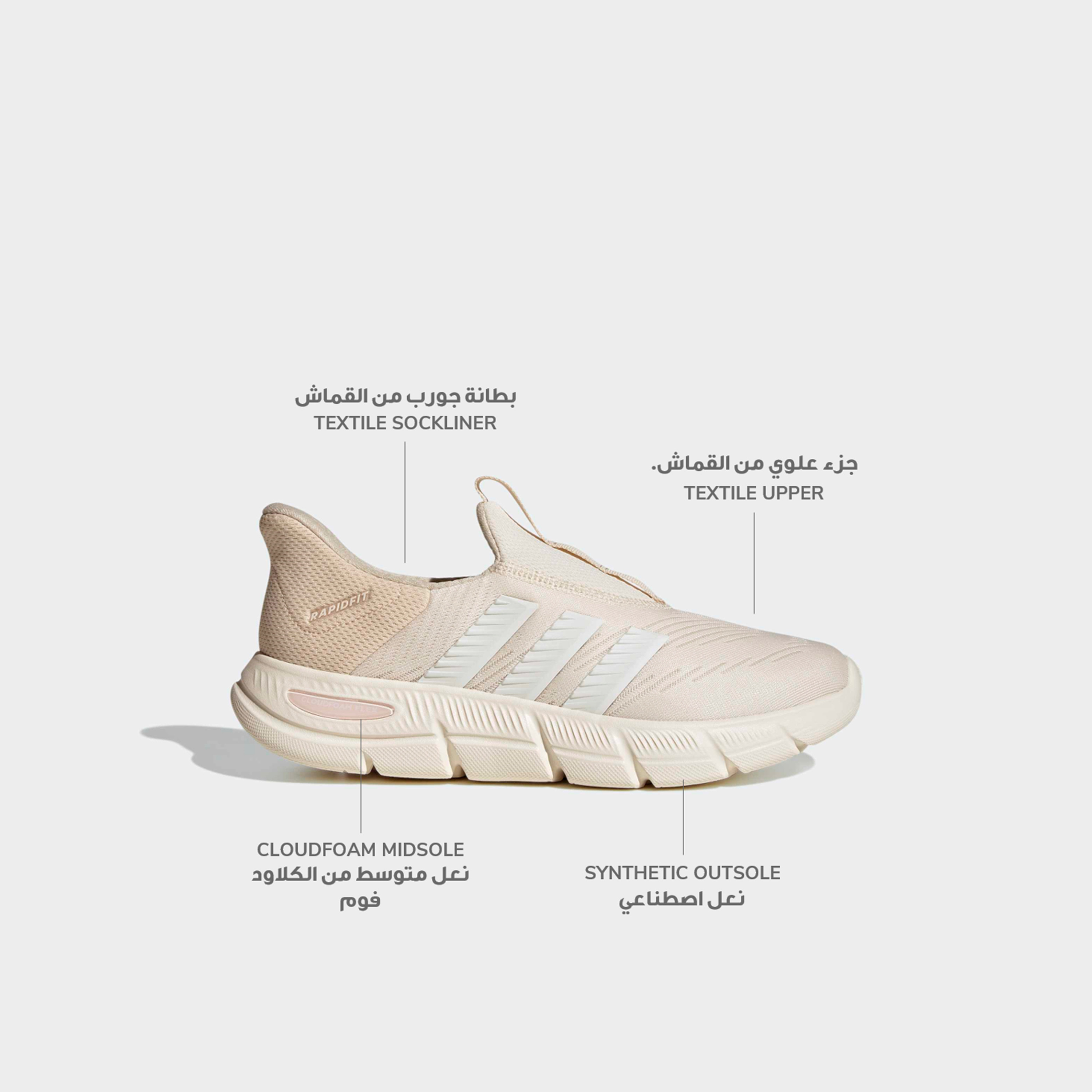 Adidas Women Cloudfoam Flex Lounge RapidF Slip-On Ankle Sneakers-women-shoes-sneakers-image-2