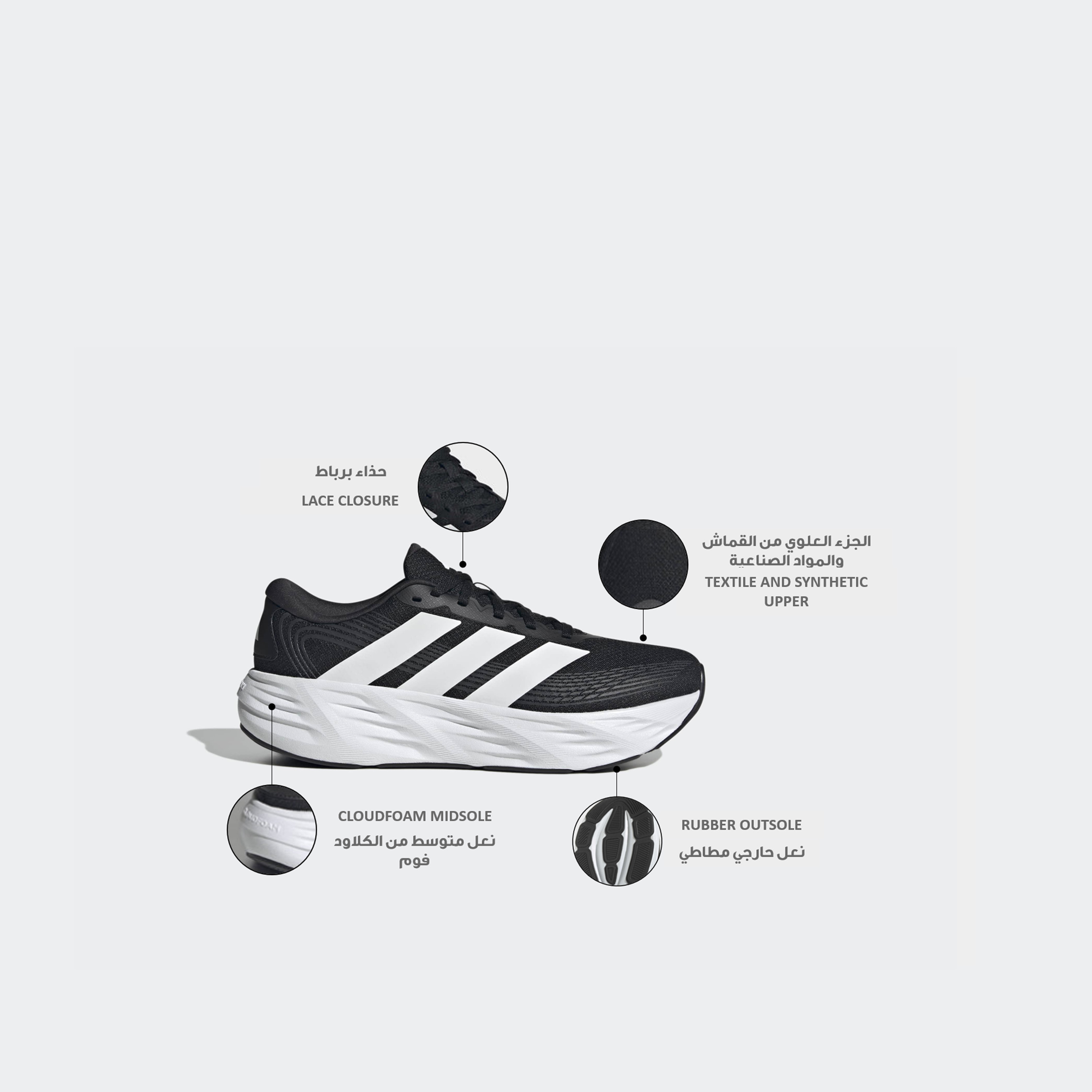 حذاء جري جالاكسي 8 برباط إغلاق للرجال من أديداس-sports-men-shoes-image-2